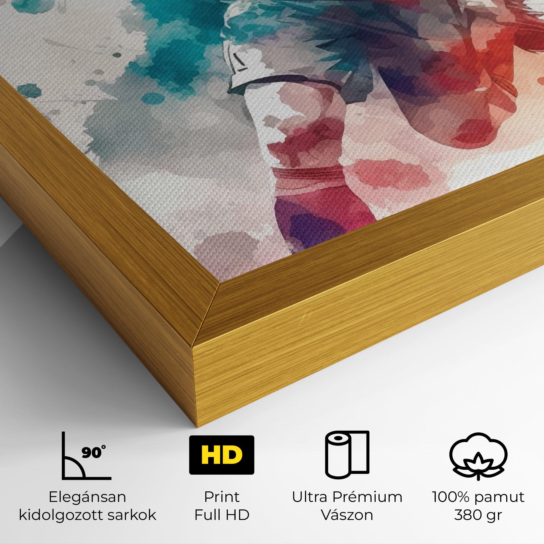 Vászonkép Football Watercolor mockup 4