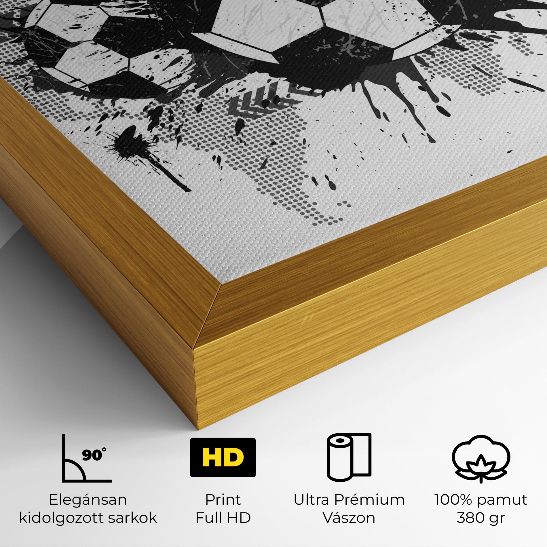 Vászonkép Grey Foodball mockup 4