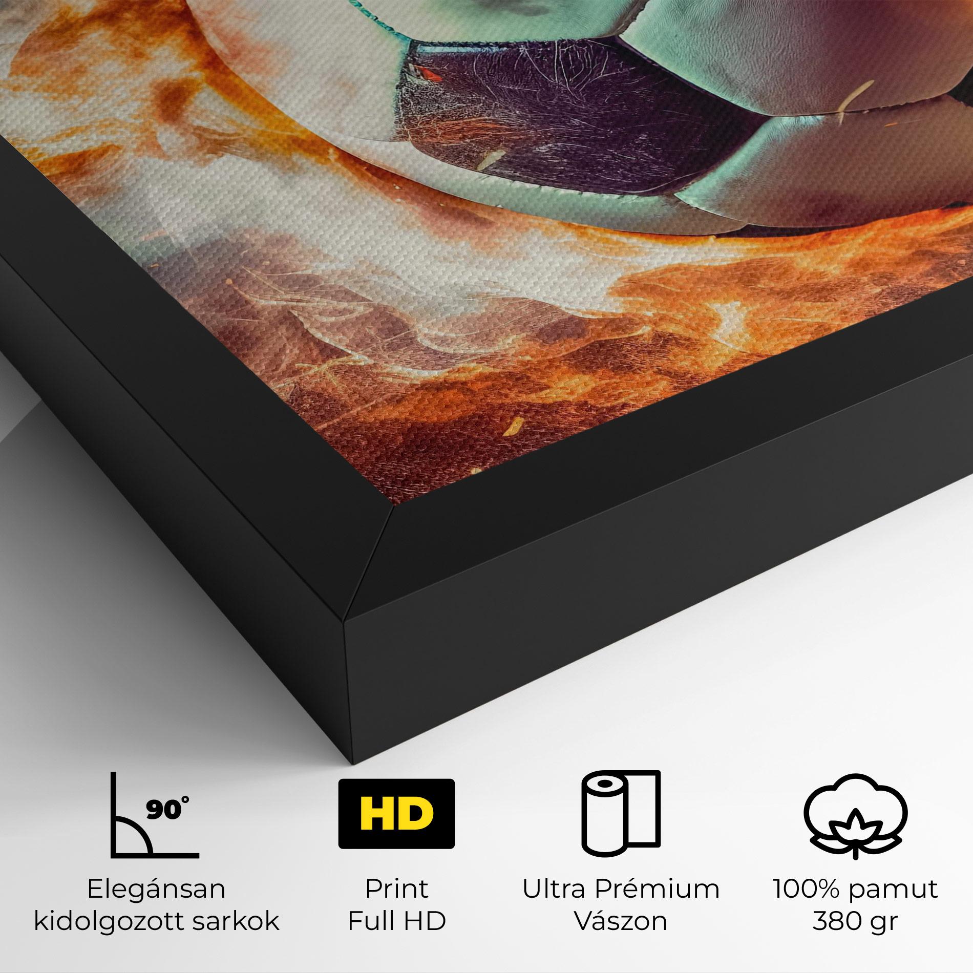 Vászonkép Football Explosion mockup 4