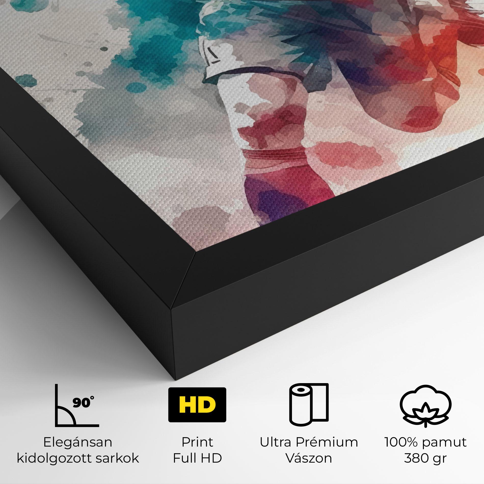 Vászonkép Football Watercolor mockup 4