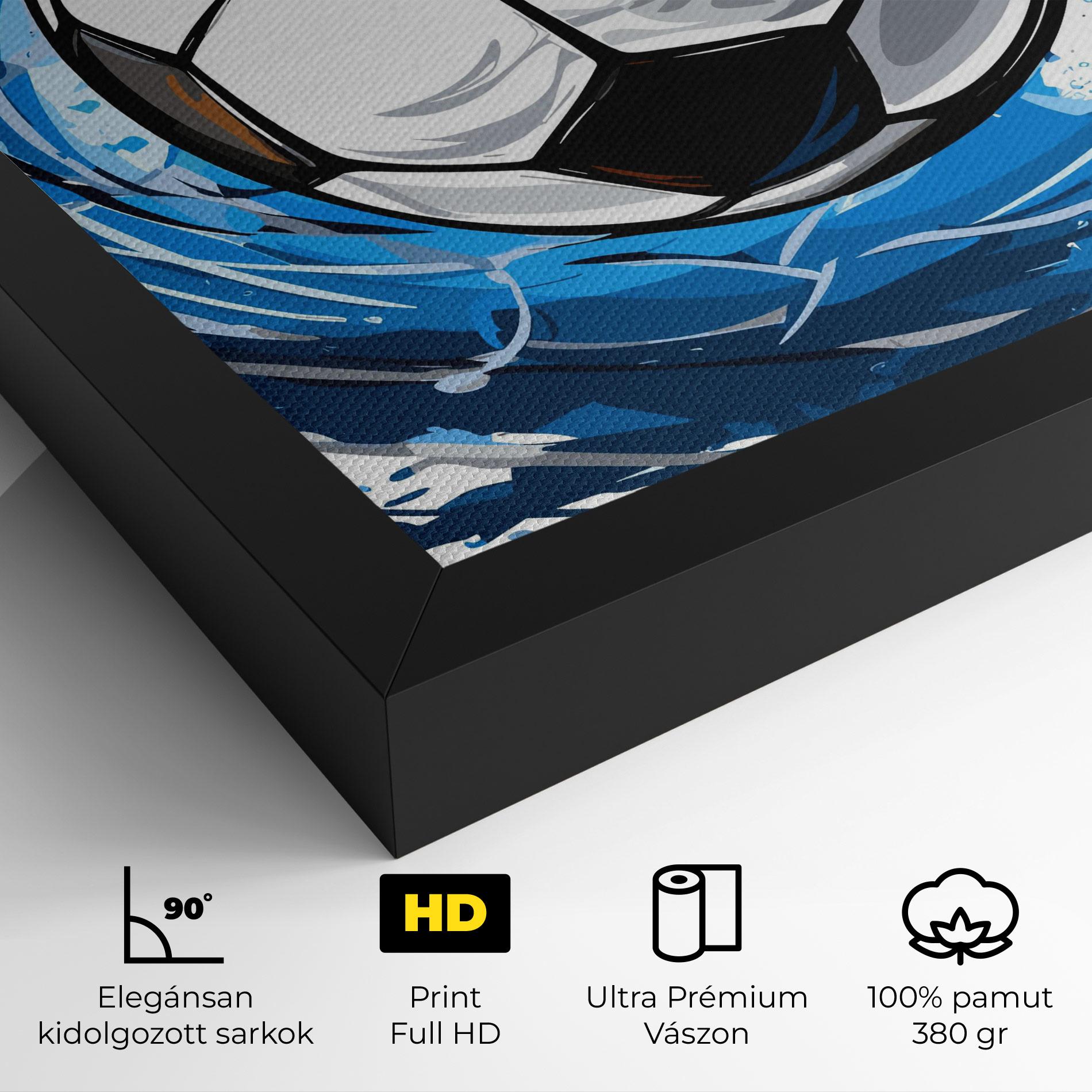 Vászonkép Football Wave mockup 4