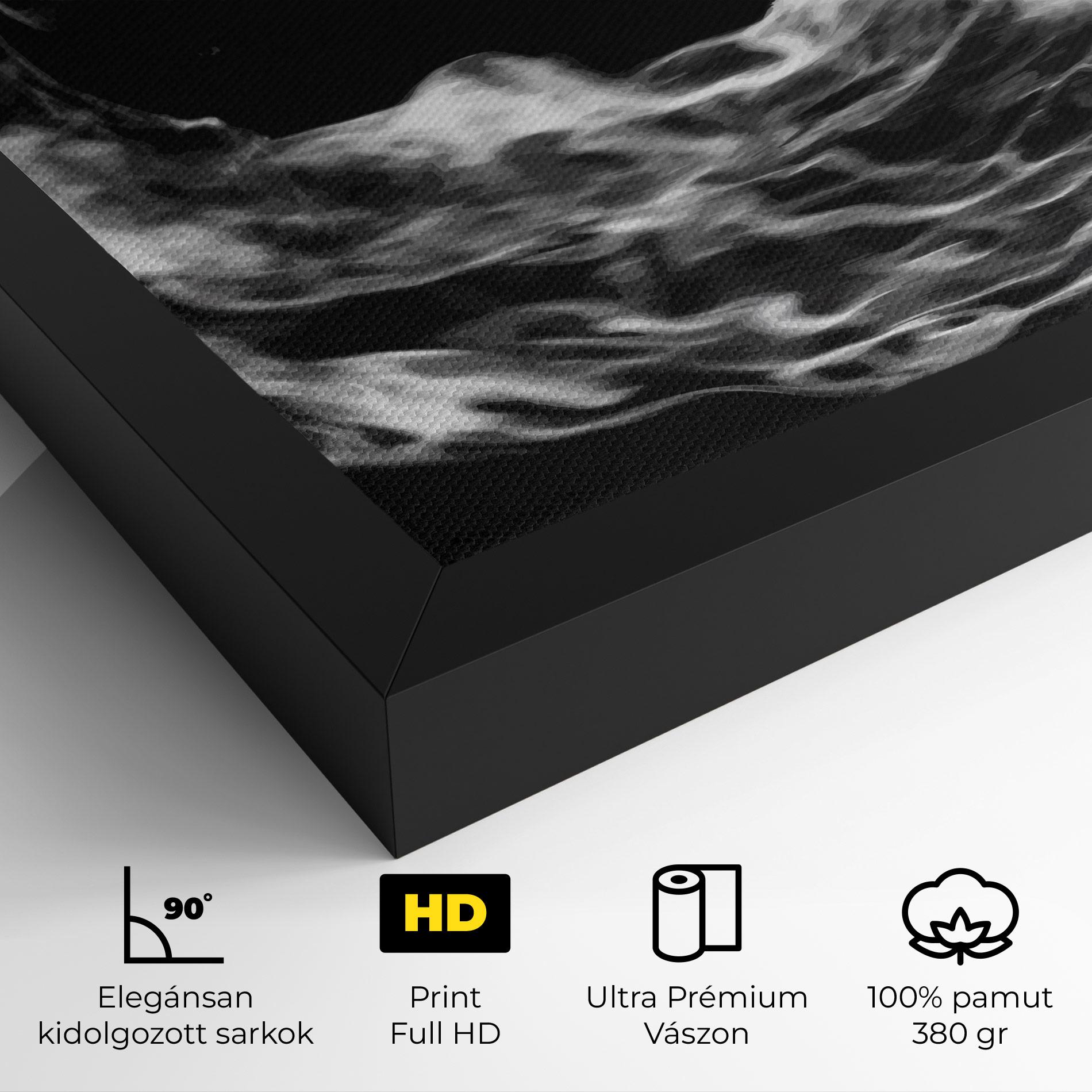 Vászonkép Football White Smoke mockup 4