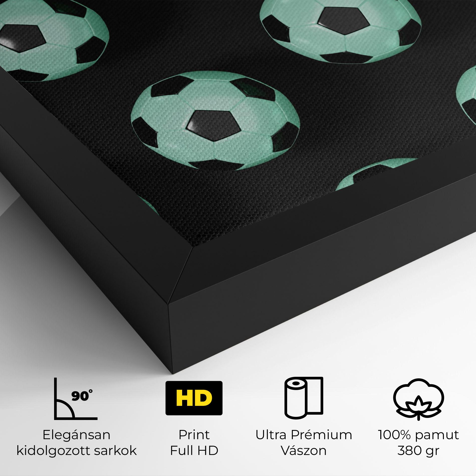 Vászonkép Green Light Football mockup 4