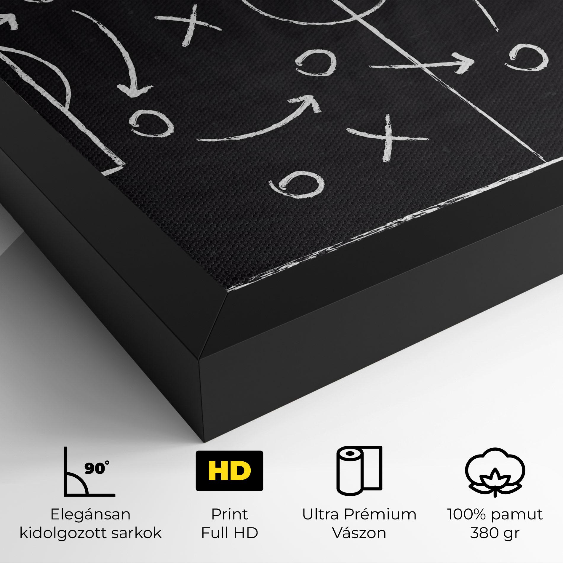 Vászonkép Grey Board Football mockup 4