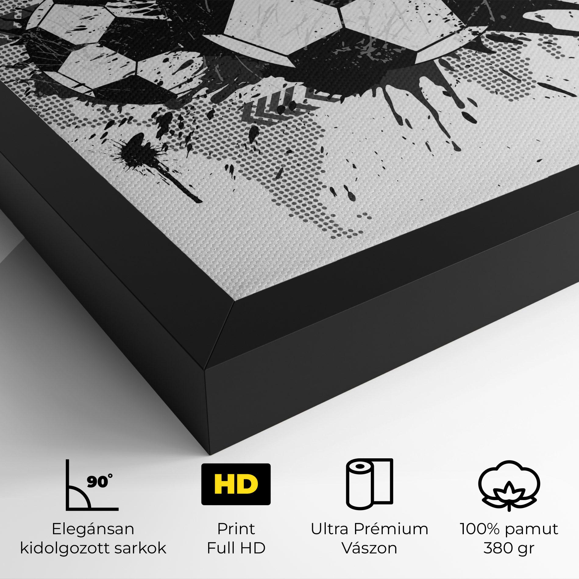 Vászonkép Grey Foodball mockup 4