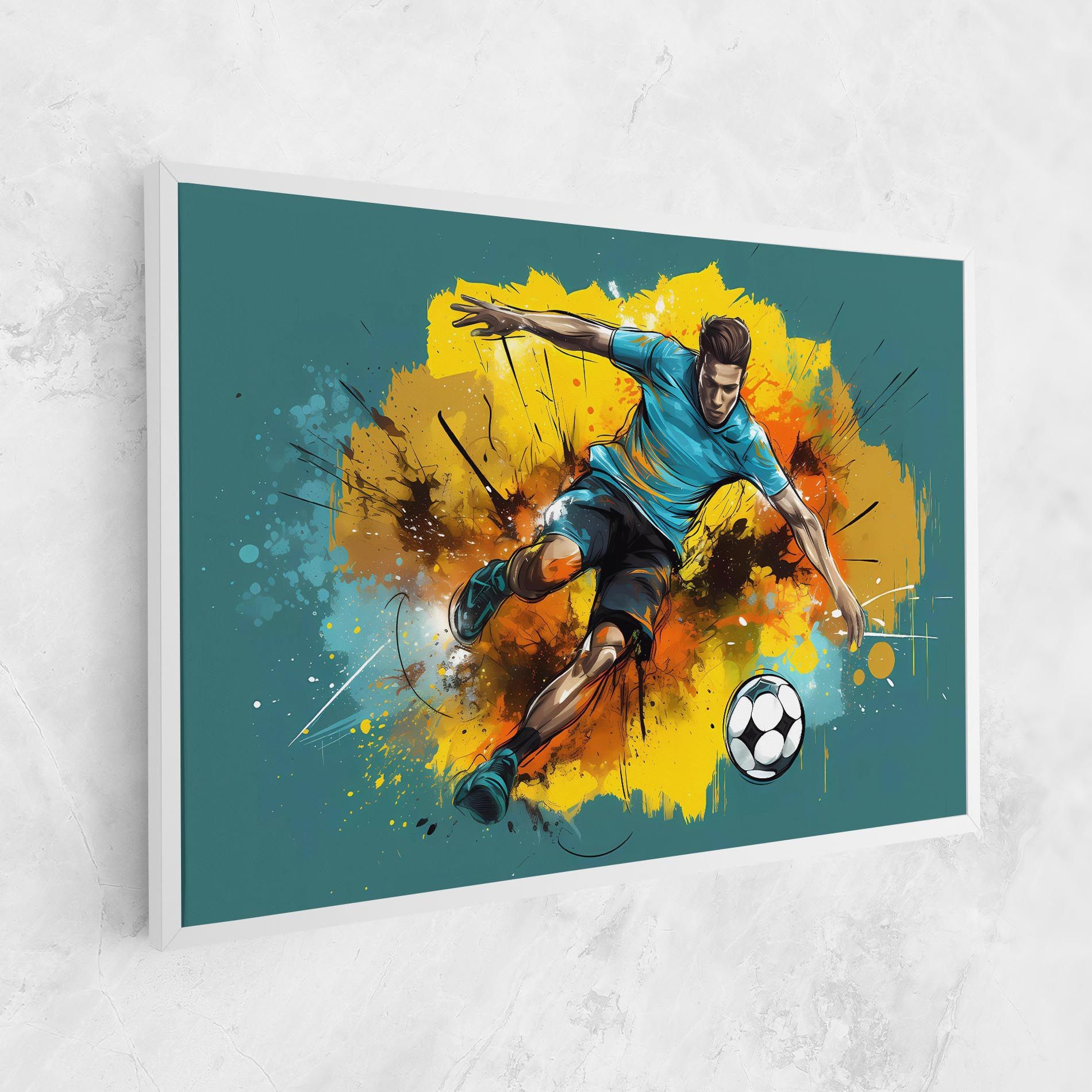 Football Player Painting mockup 1