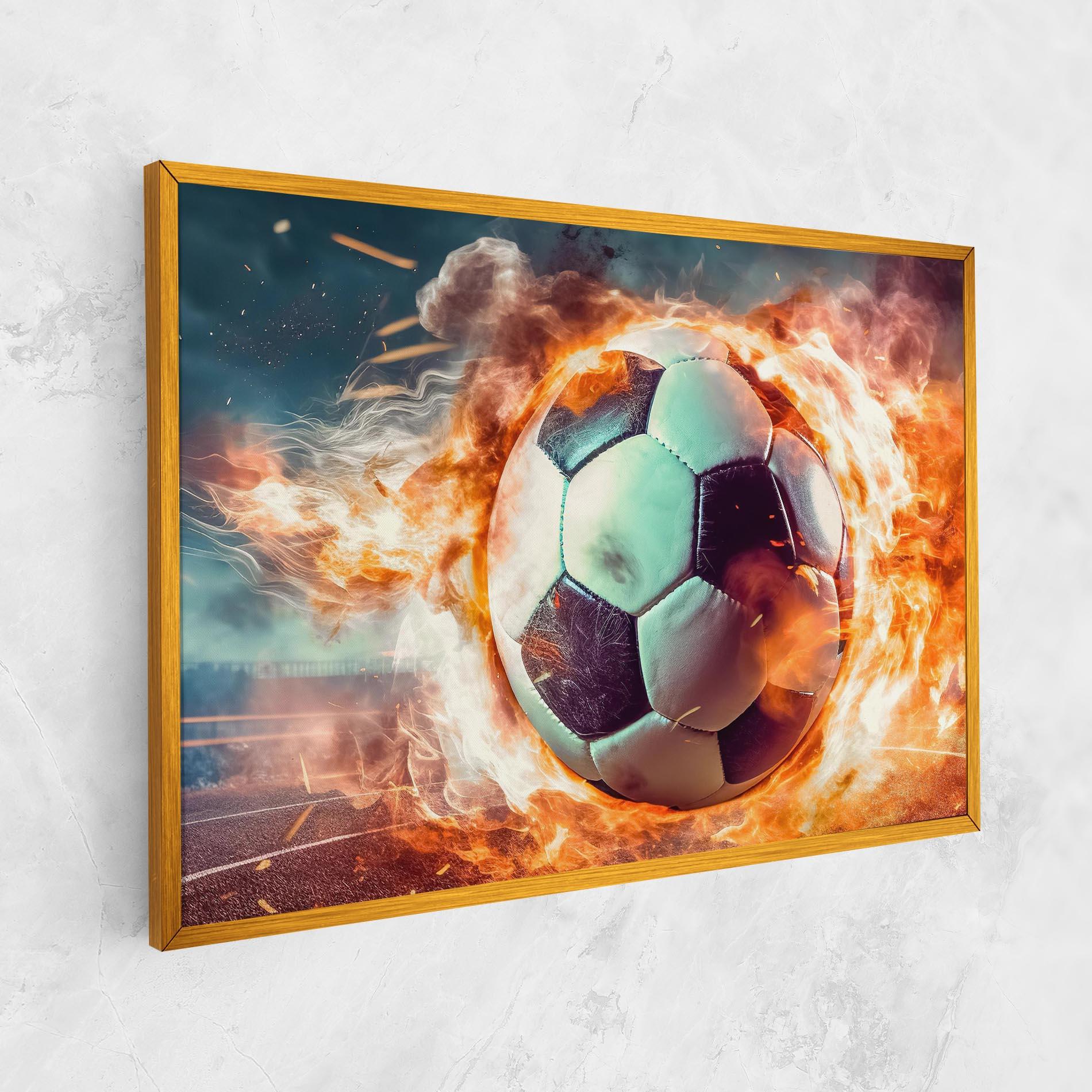 Vászonkép Football Explosion mockup 1
