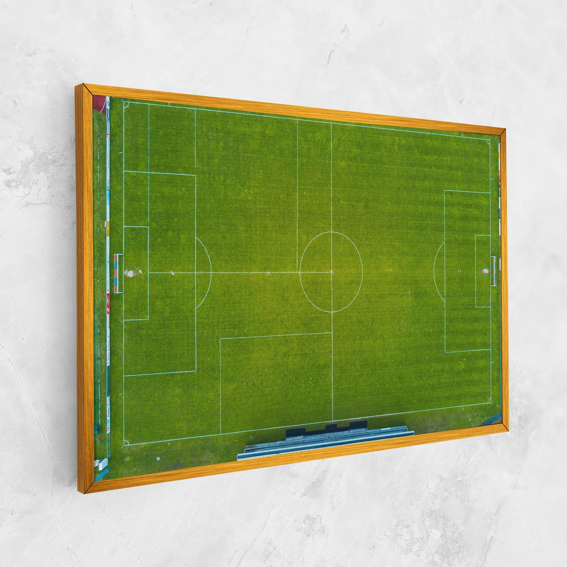 Vászonkép Green Football Field mockup 1