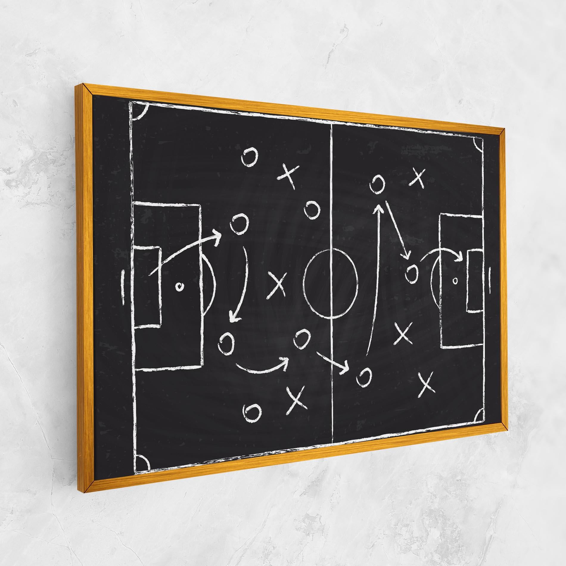 Vászonkép Grey Board Football mockup 1