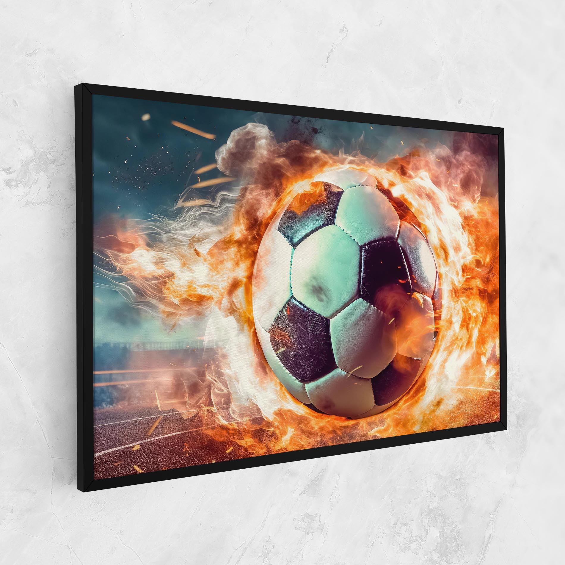 Vászonkép Football Explosion mockup 1