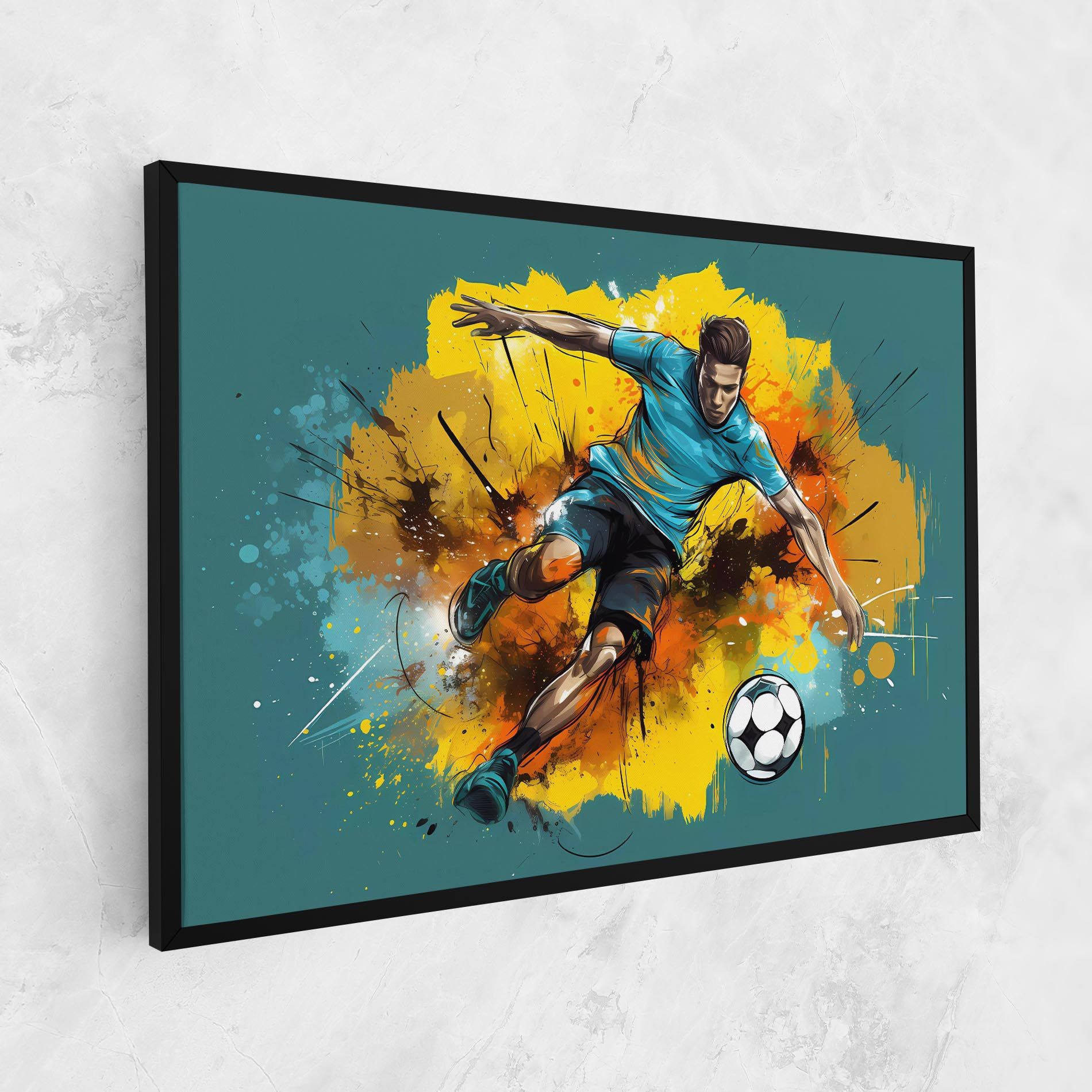 Football Player Painting mockup 1