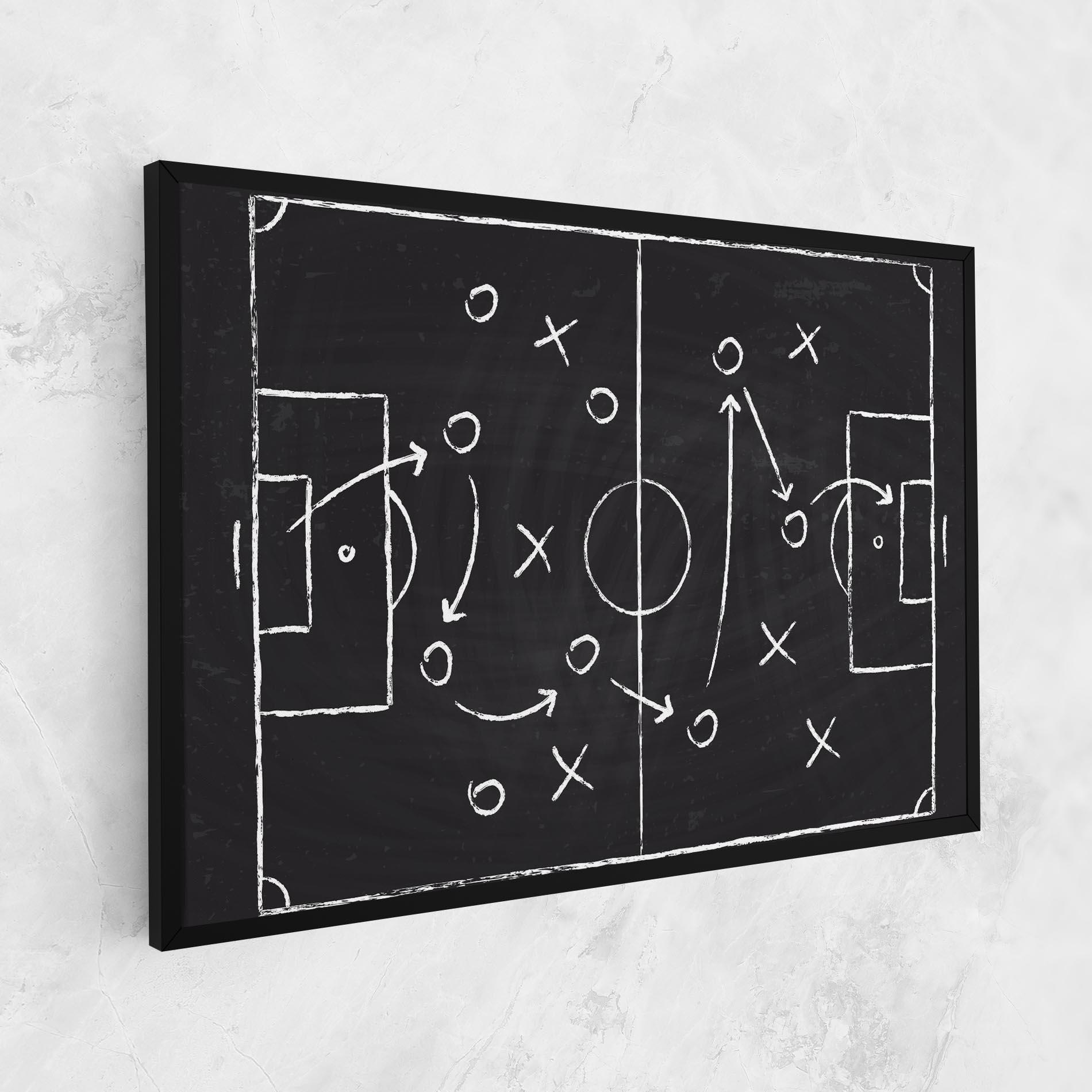 Vászonkép Grey Board Football mockup 1
