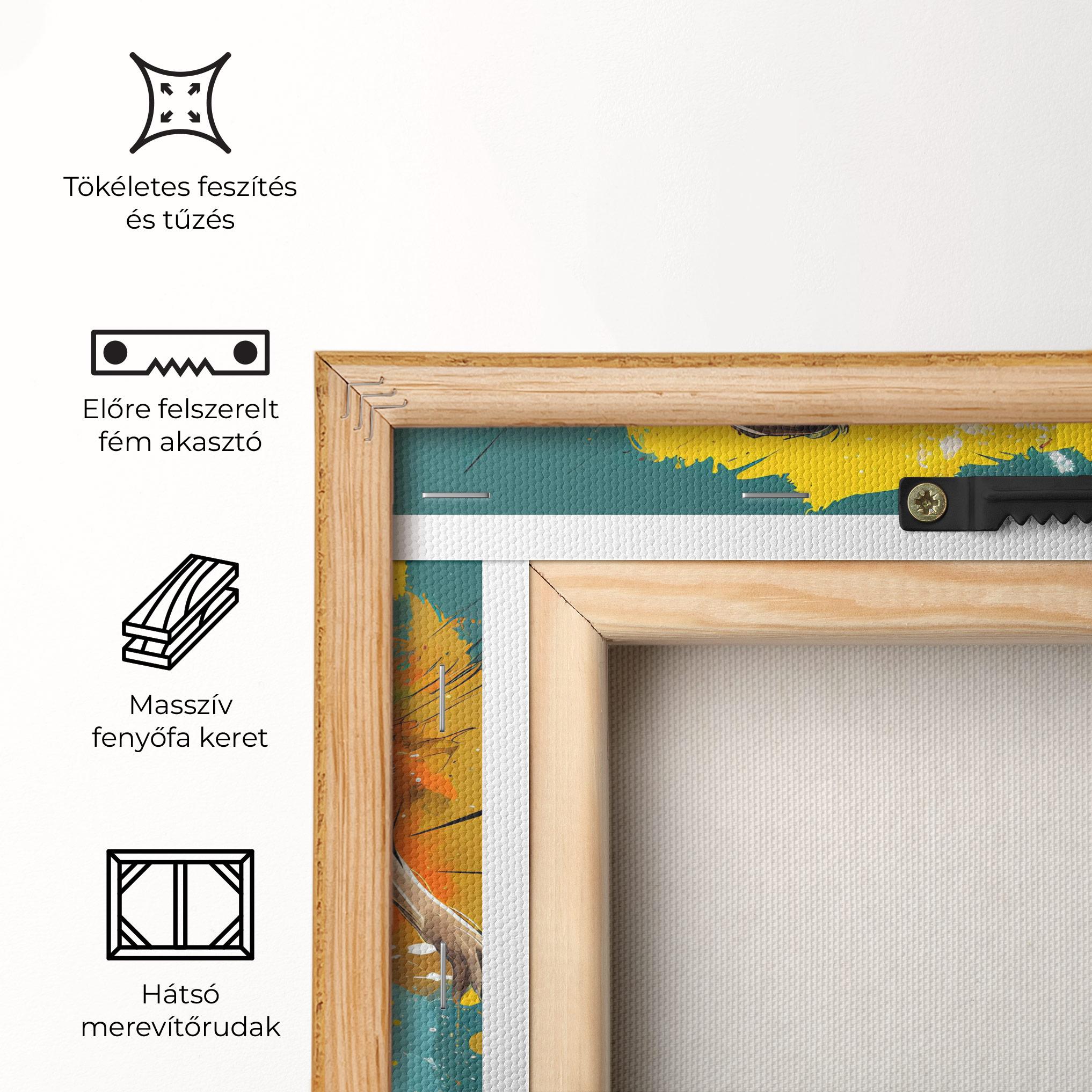 Vászonkép Football Player Painting mockup 5