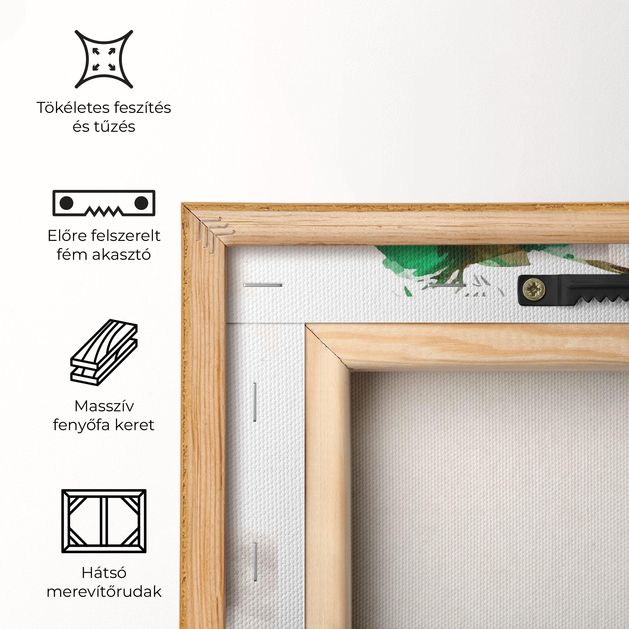 Vászonkép Green Football mockup 5