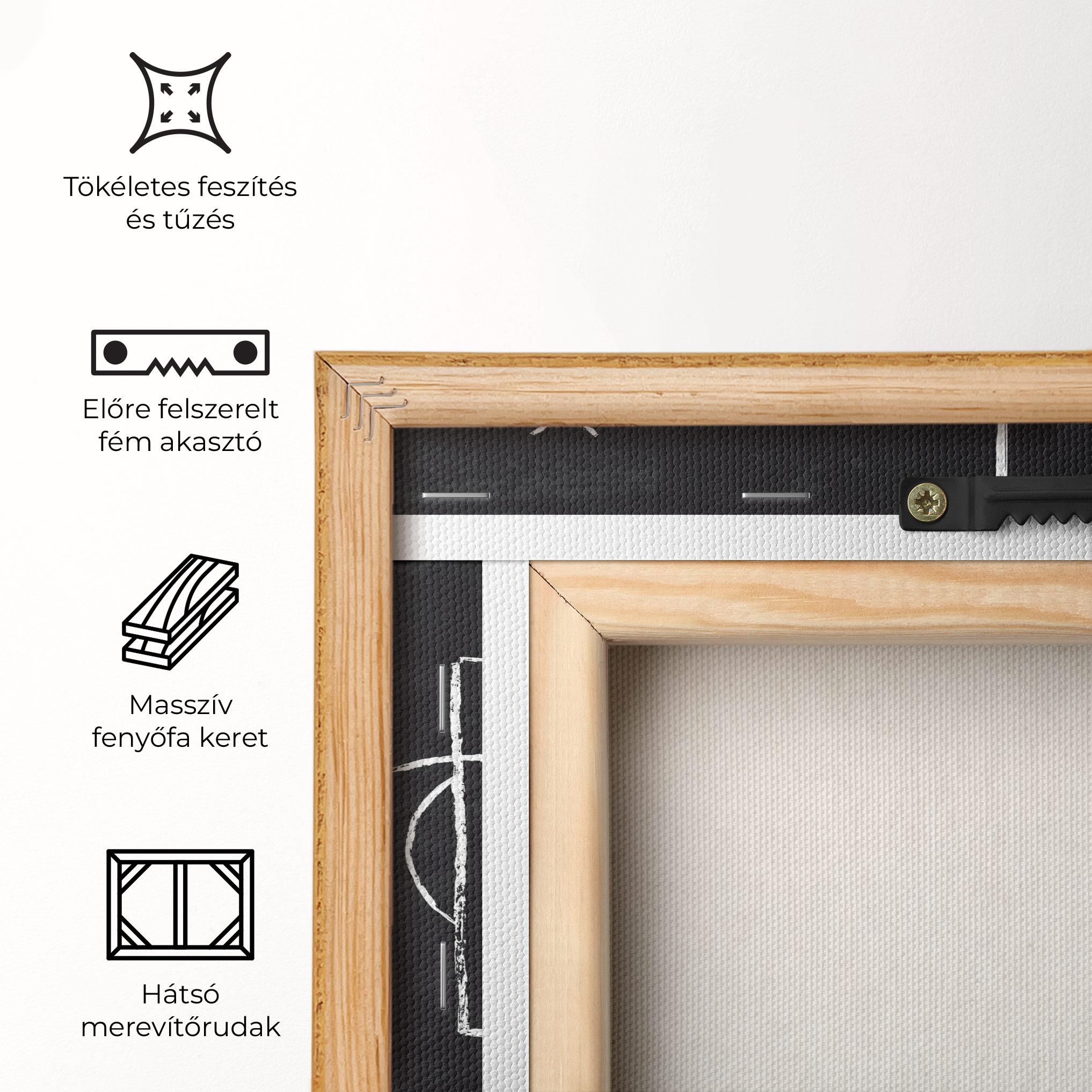 Vászonkép Grey Board Football mockup 5