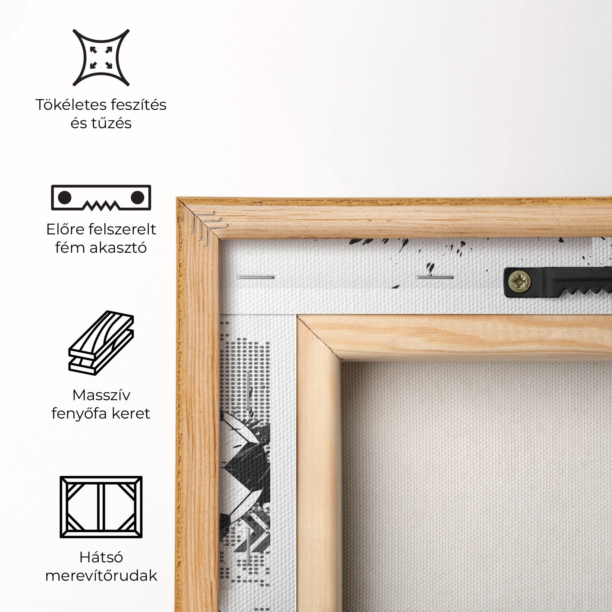 Vászonkép Grey Foodball mockup 5