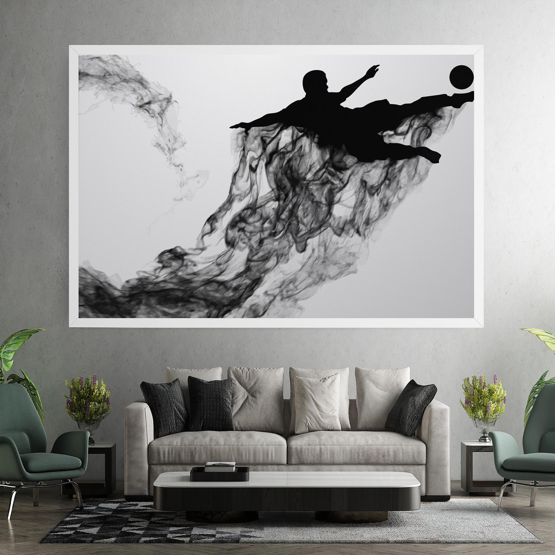 Black Smoke Football mockup 7