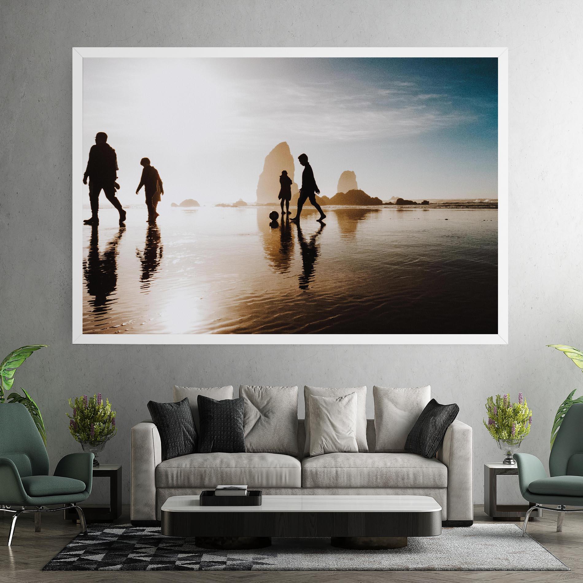 Vászonkép Football On Water mockup 7