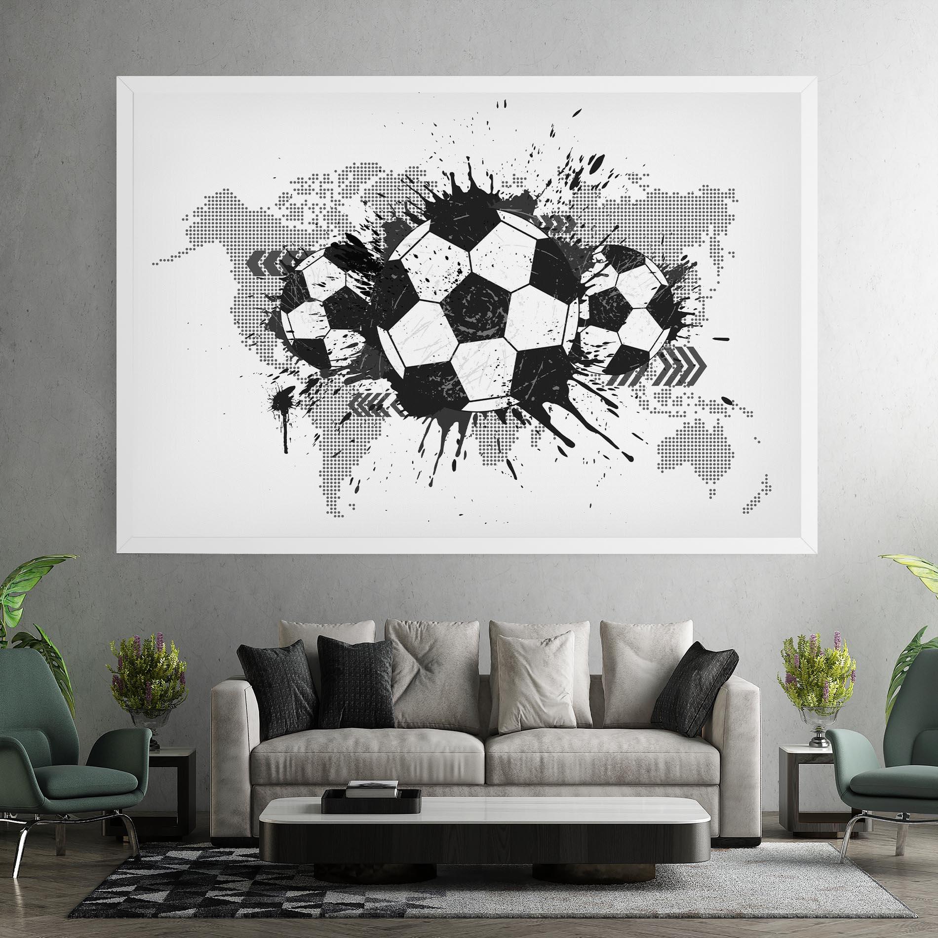 Vászonkép Grey Foodball mockup 7