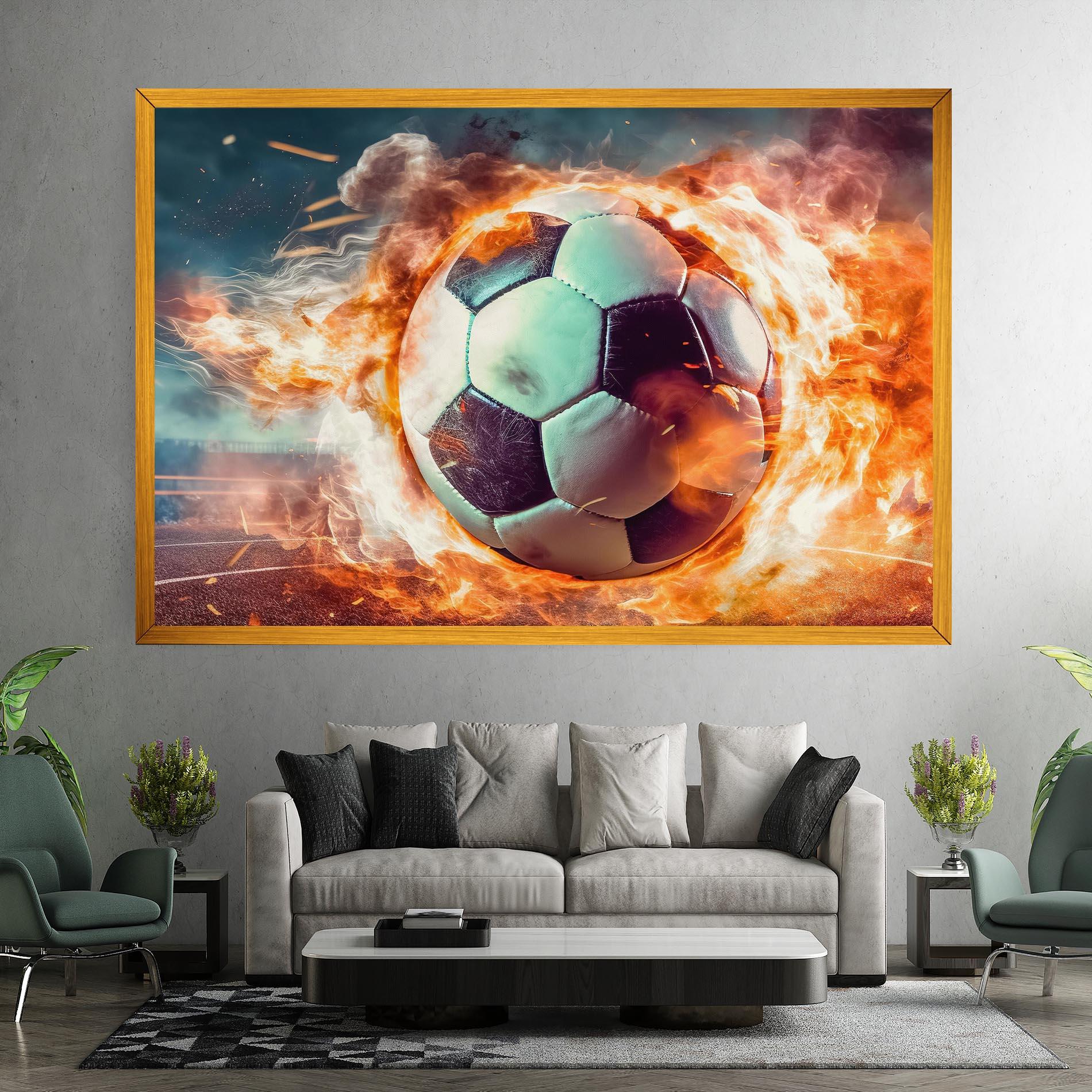 Vászonkép Football Explosion mockup 7