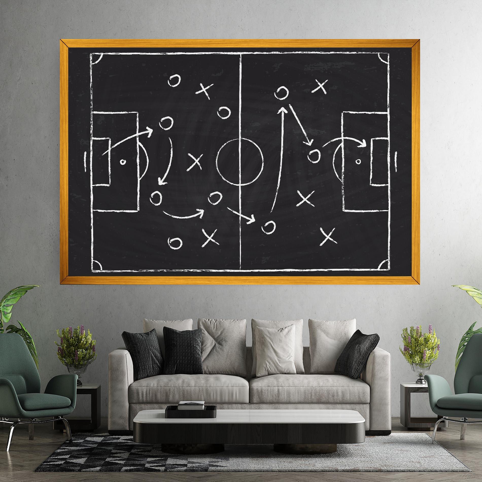 Vászonkép Grey Board Football mockup 7