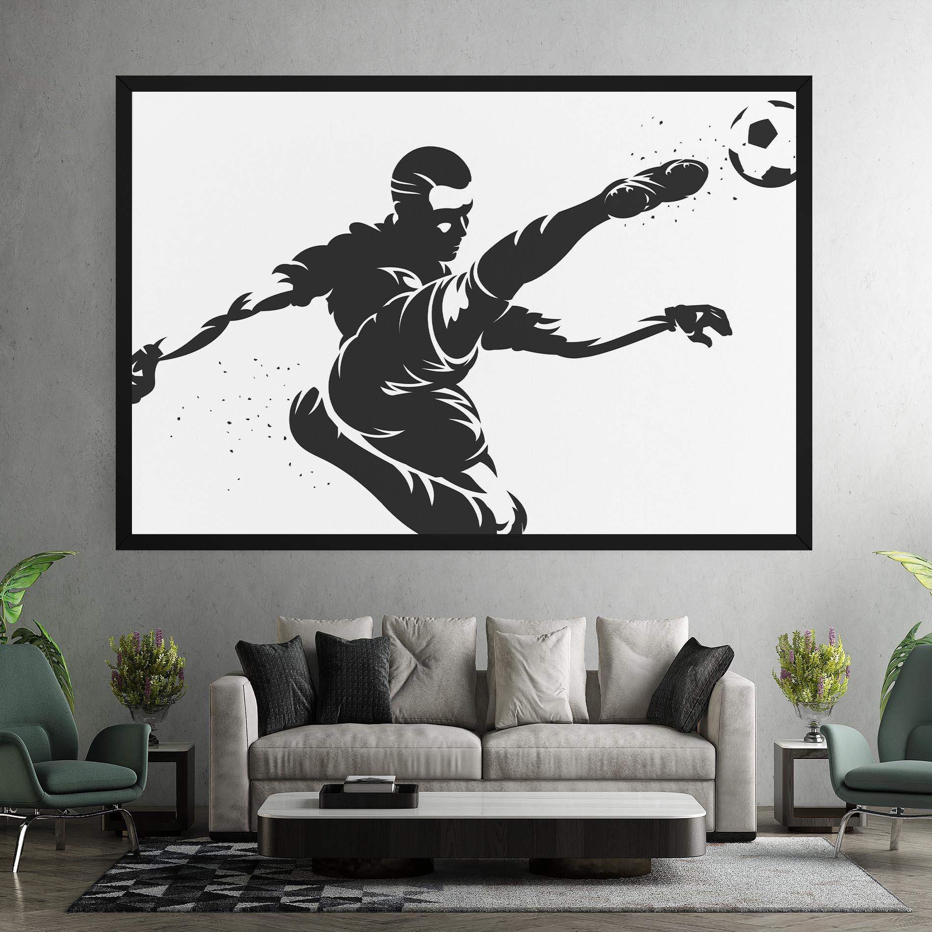 Vászonkép Air Football mockup 7