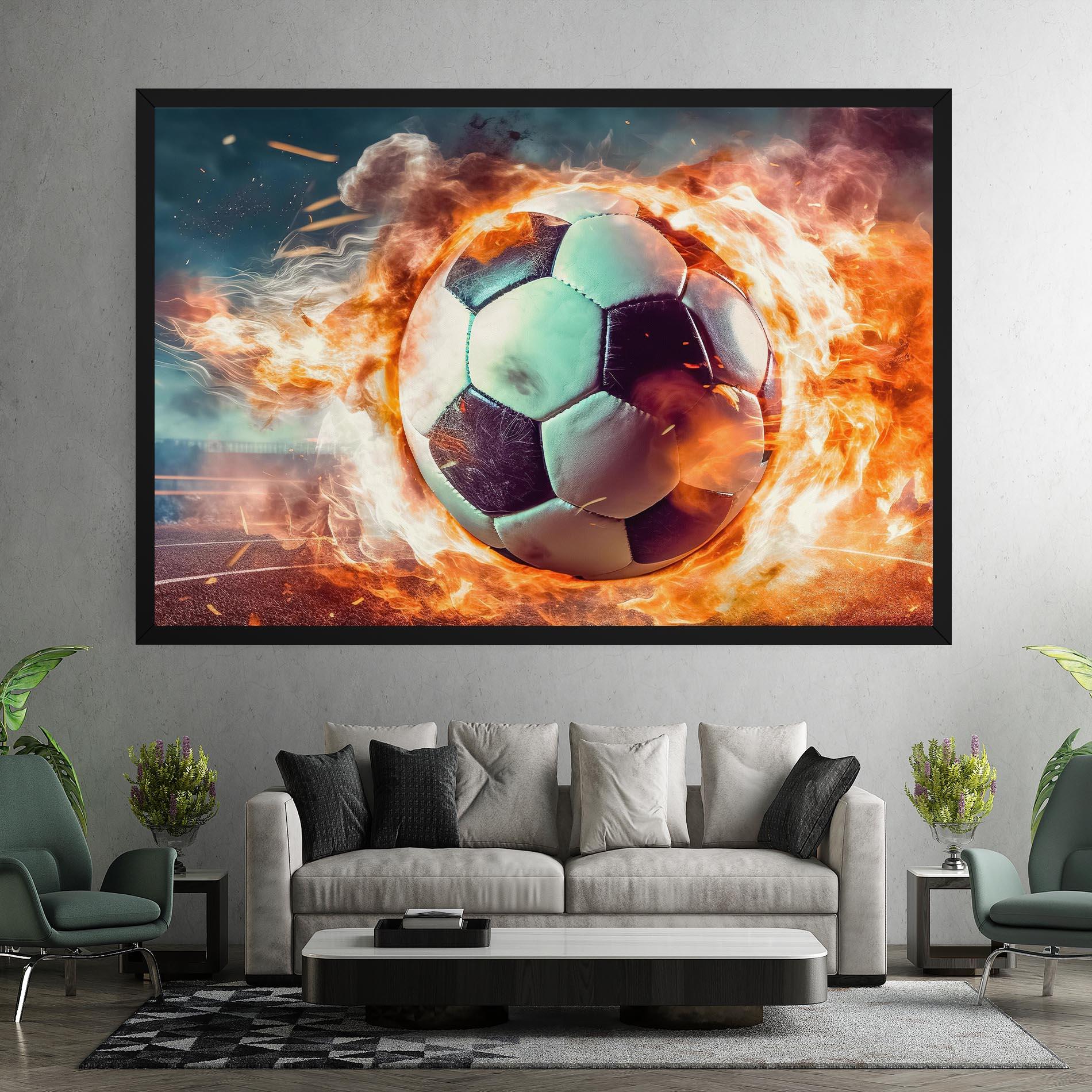 Vászonkép Football Explosion mockup 7