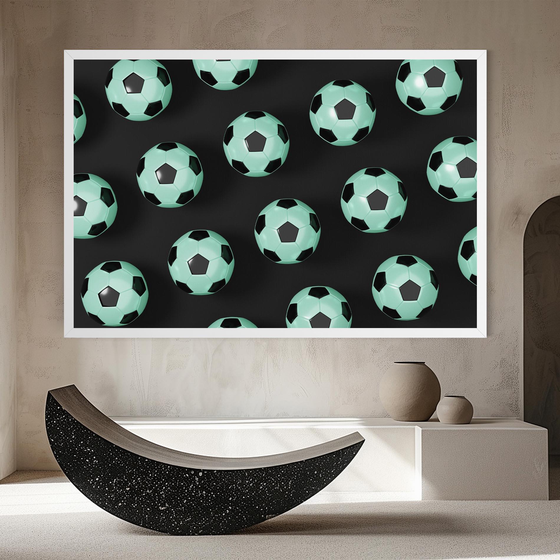 Vászonkép Green Light Football mockup 8