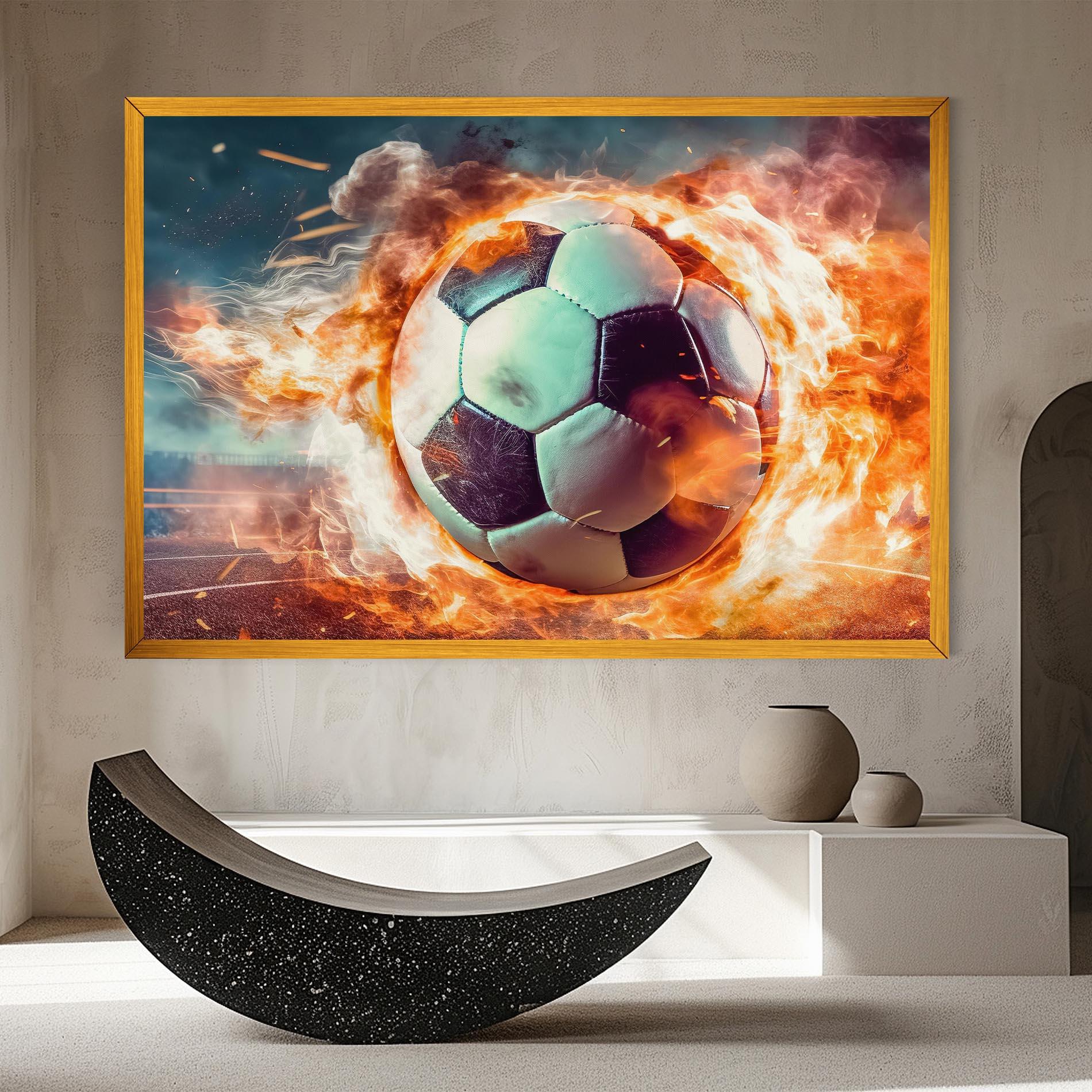 Vászonkép Football Explosion mockup 8