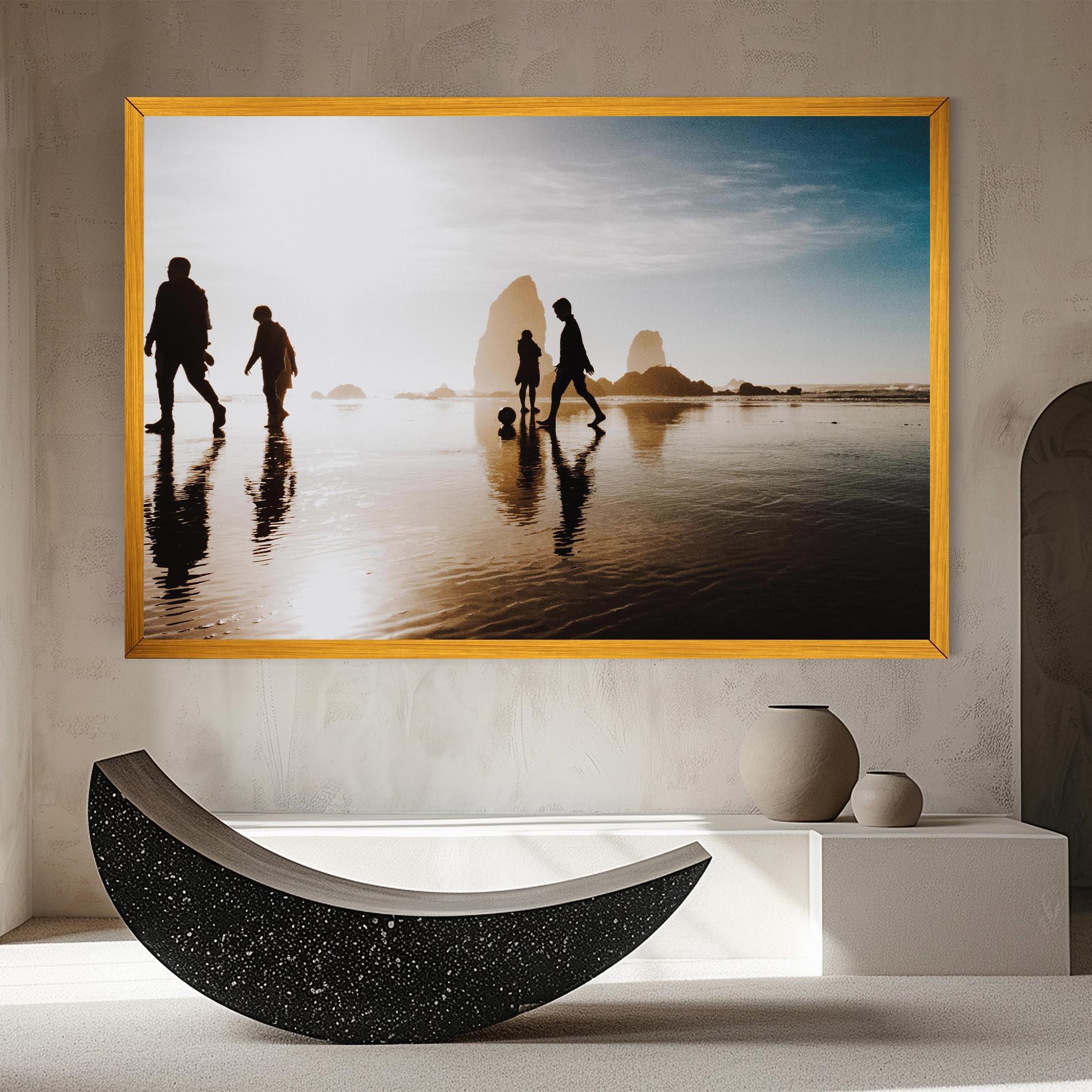 Vászonkép Football On Water mockup 8