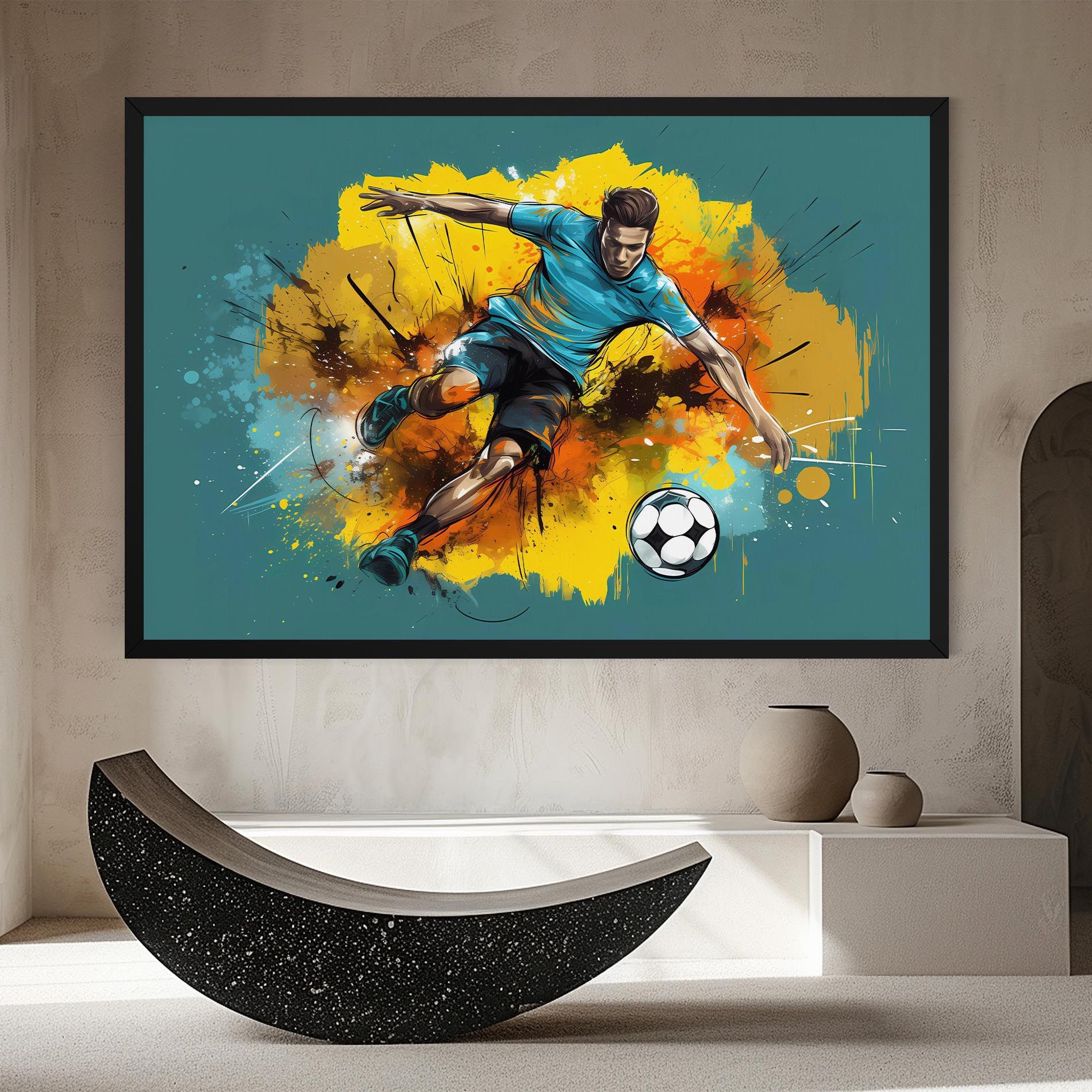Football Player Painting mockup 8