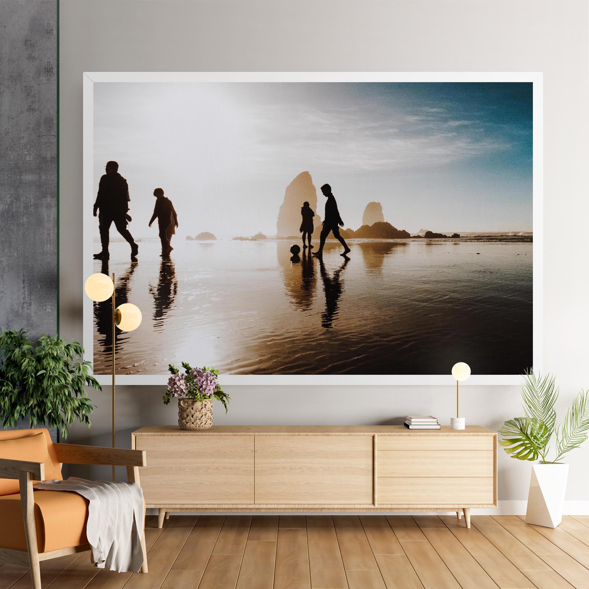 Vászonkép Football On Water mockup 9