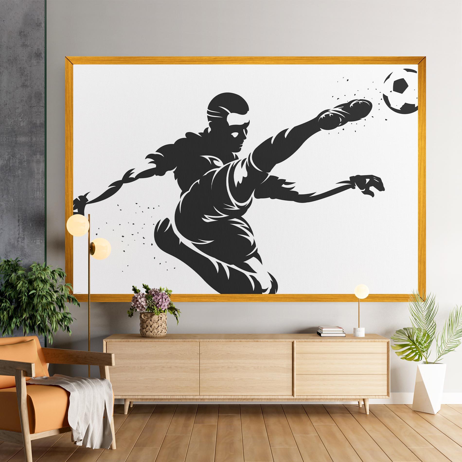 Vászonkép Air Football mockup 9