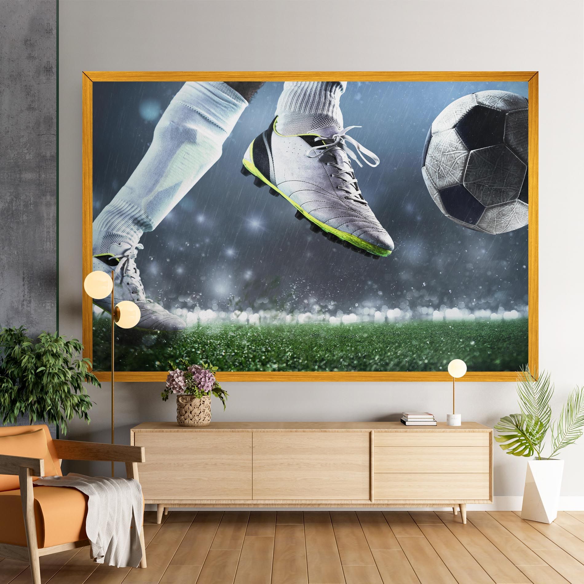 Close Up Football Scene mockup 9