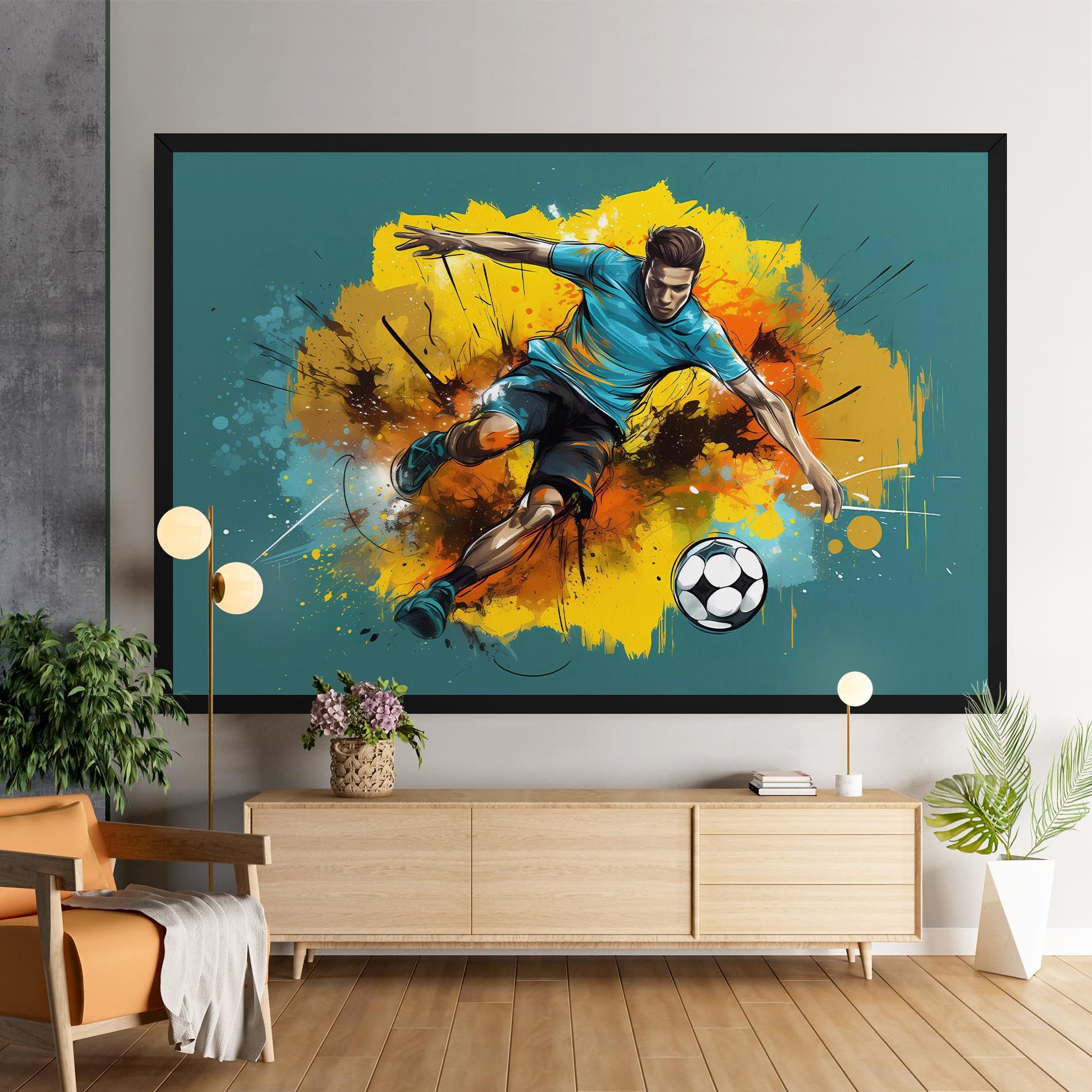 Football Player Painting mockup 9