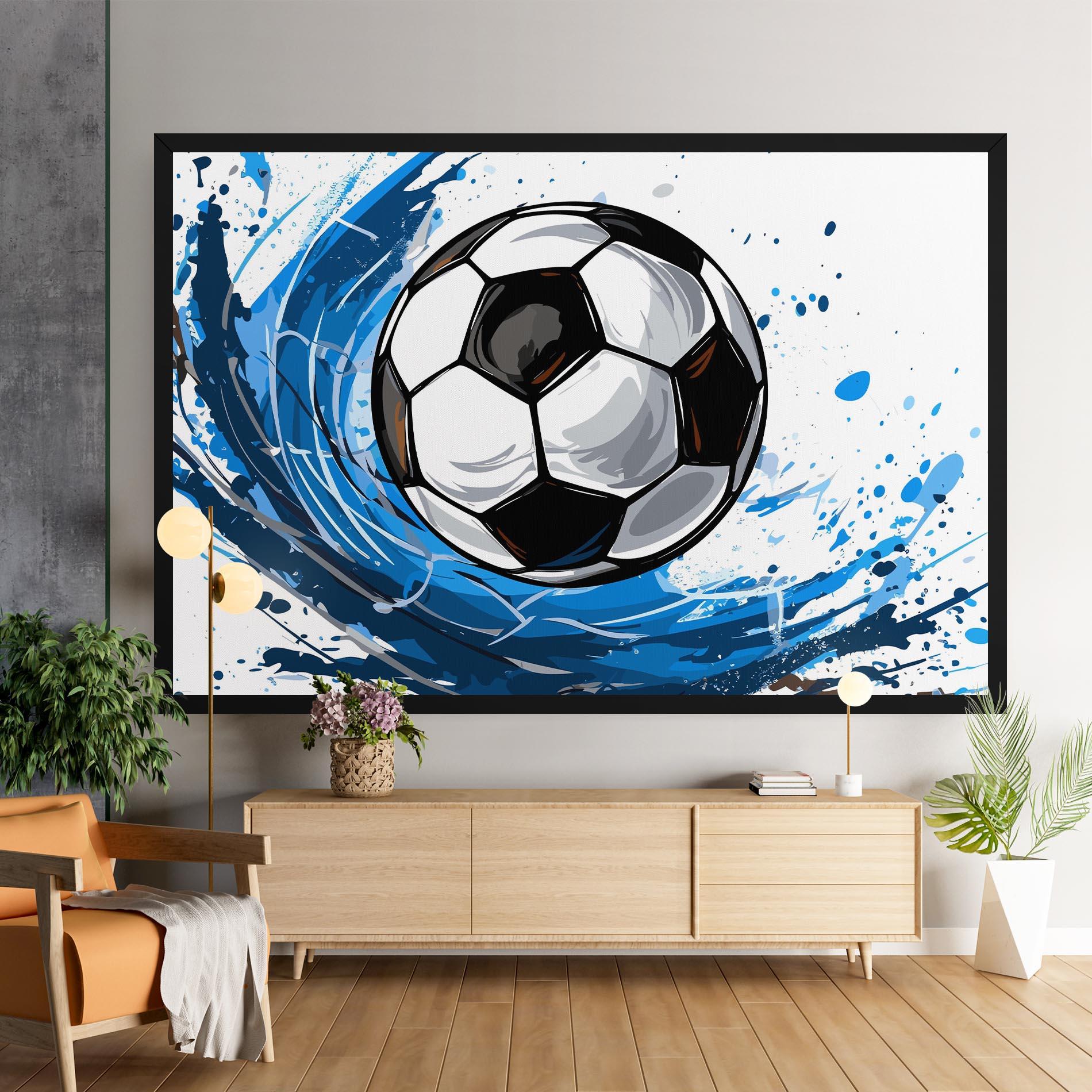 Vászonkép Football Wave mockup 9