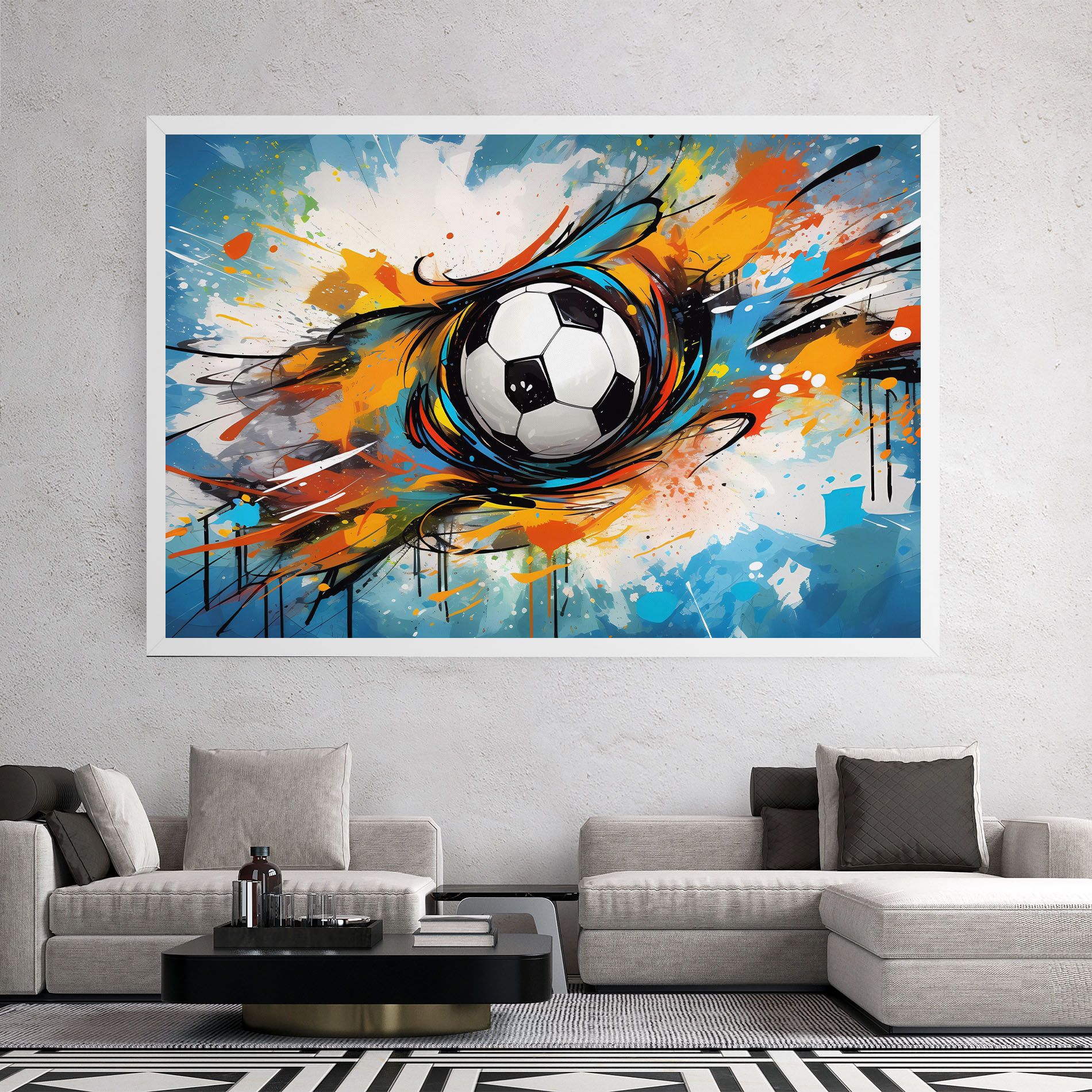 Football Flight Graffiti mockup 2