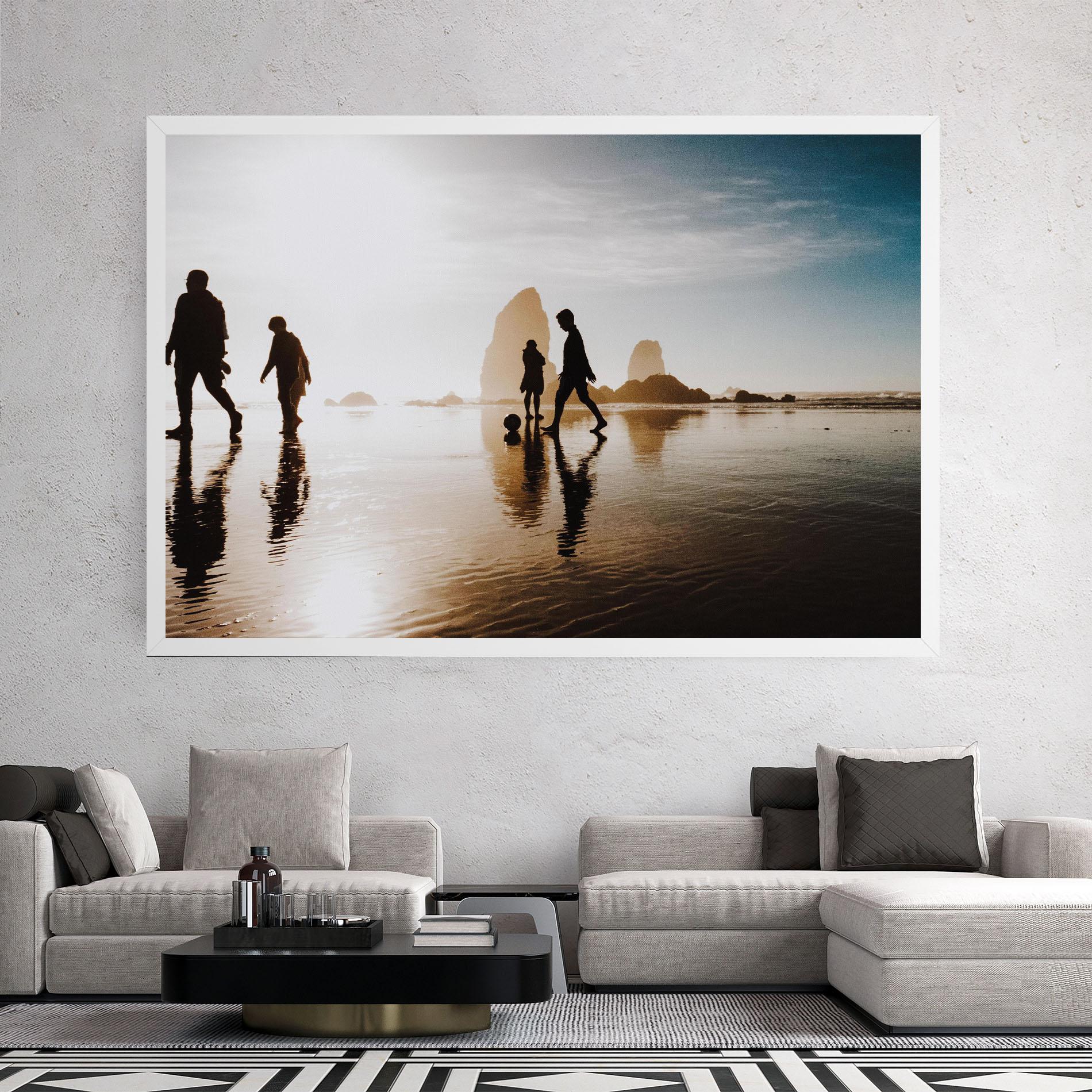 Vászonkép Football On Water mockup 2