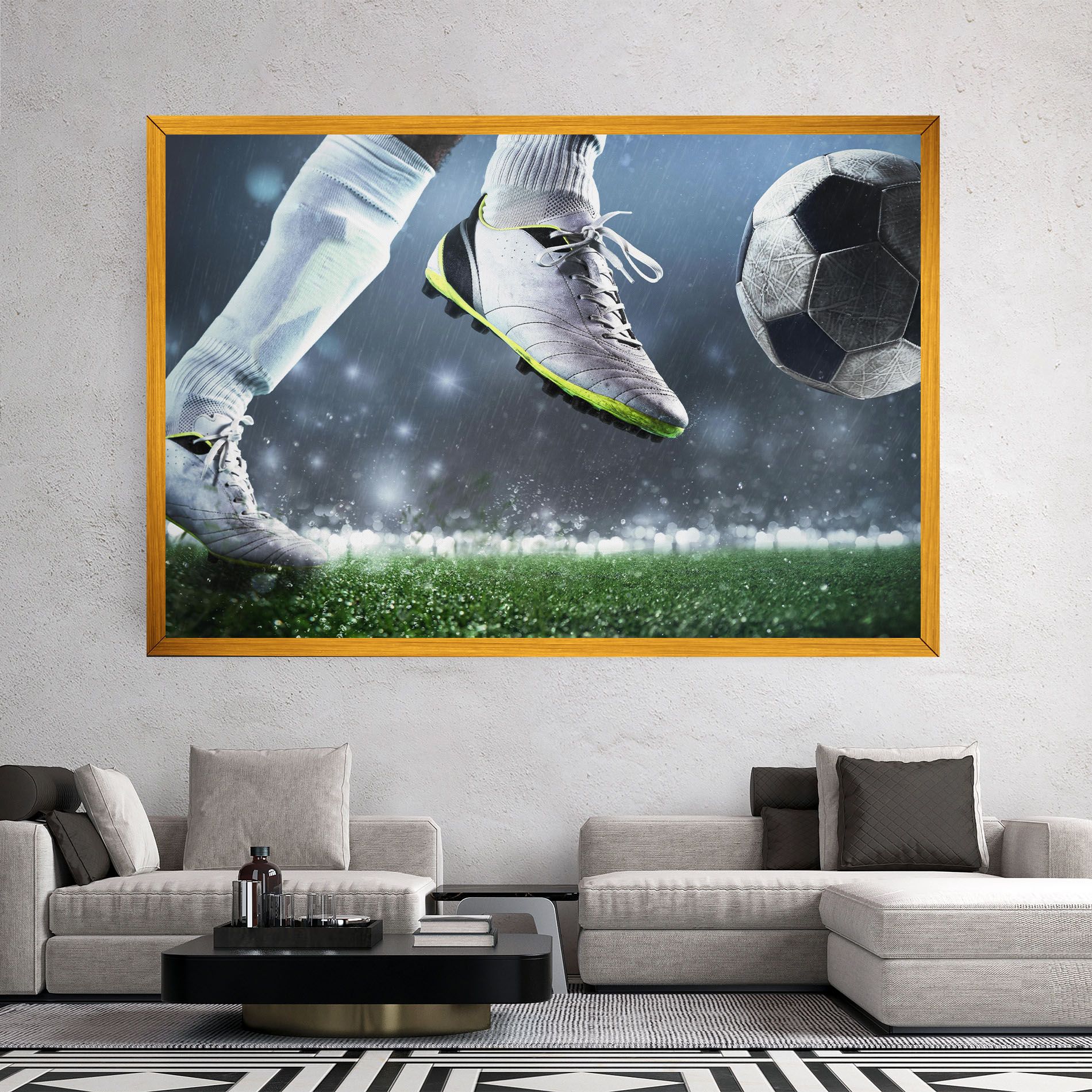 Close Up Football Scene mockup 2