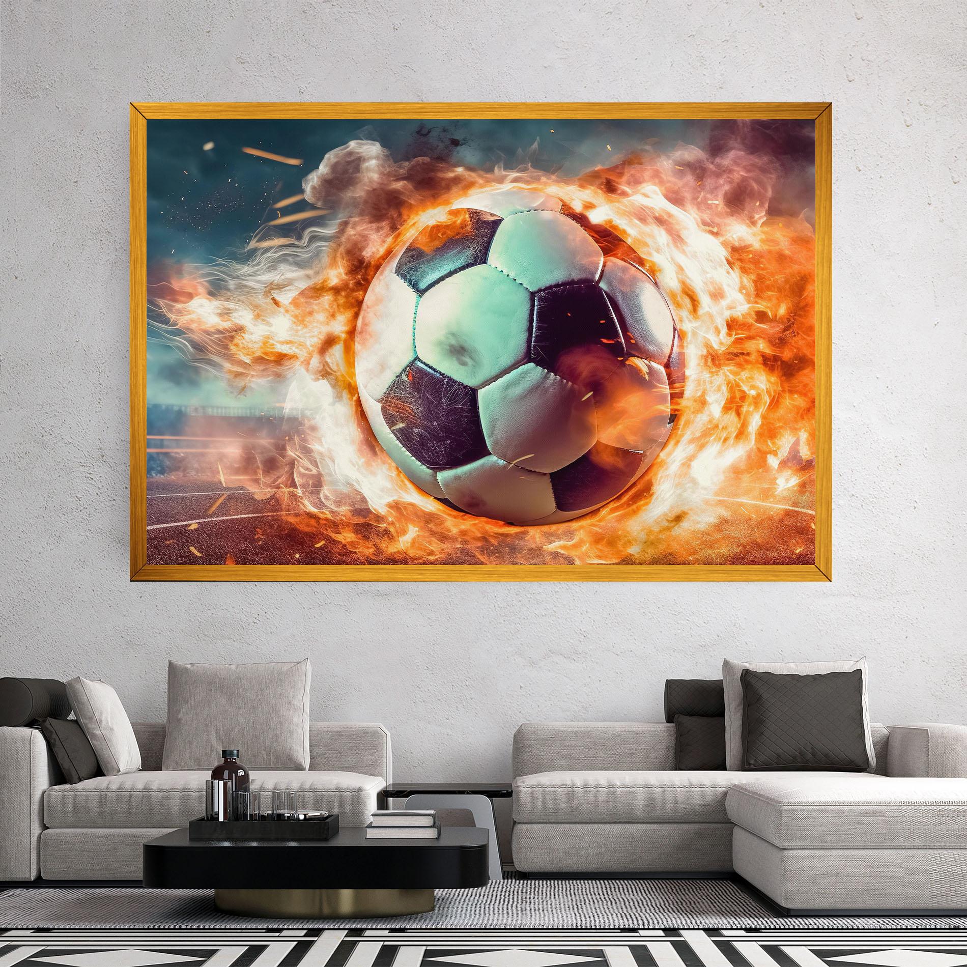 Vászonkép Football Explosion mockup 2