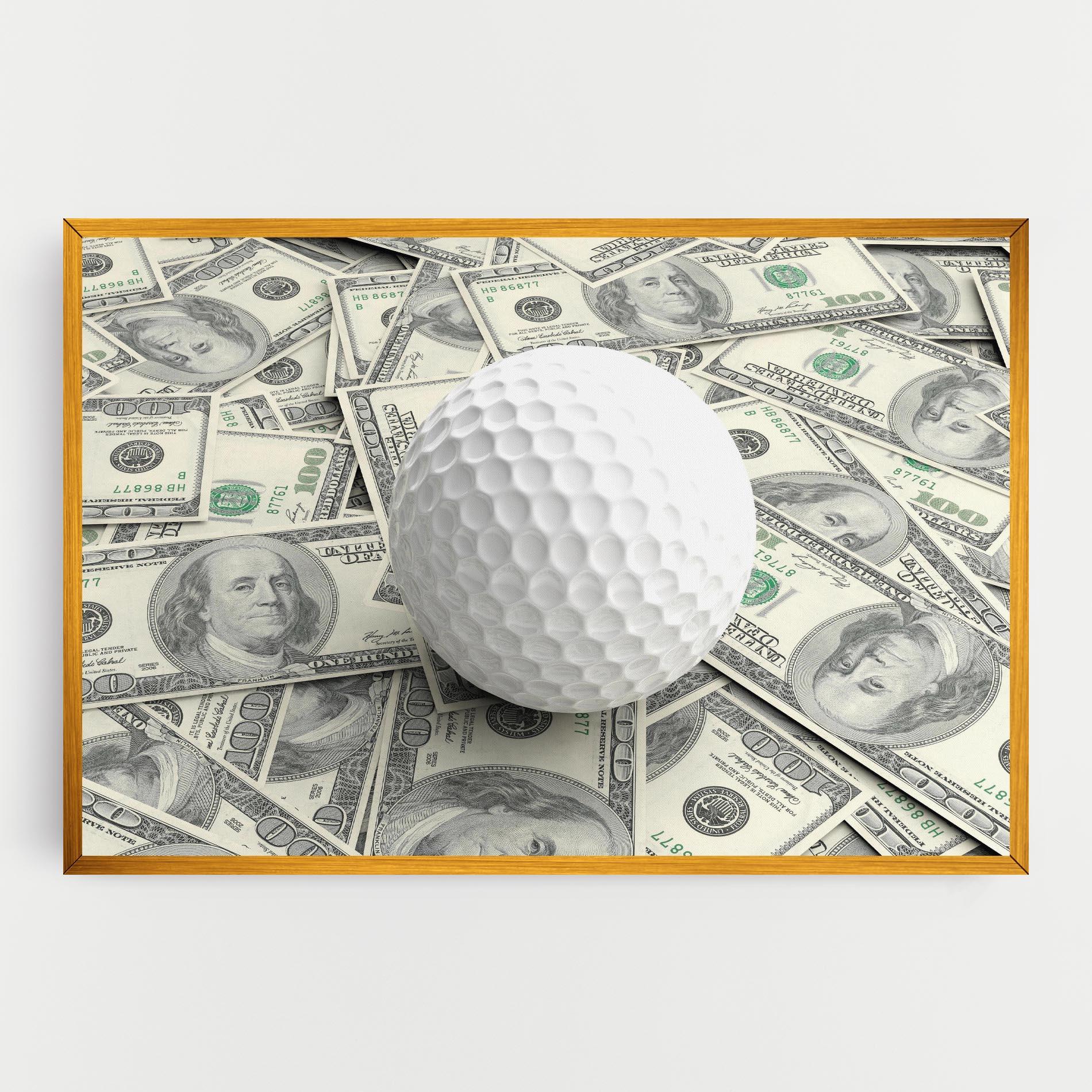 Vászonkép 3d Golf Ball mockup 0