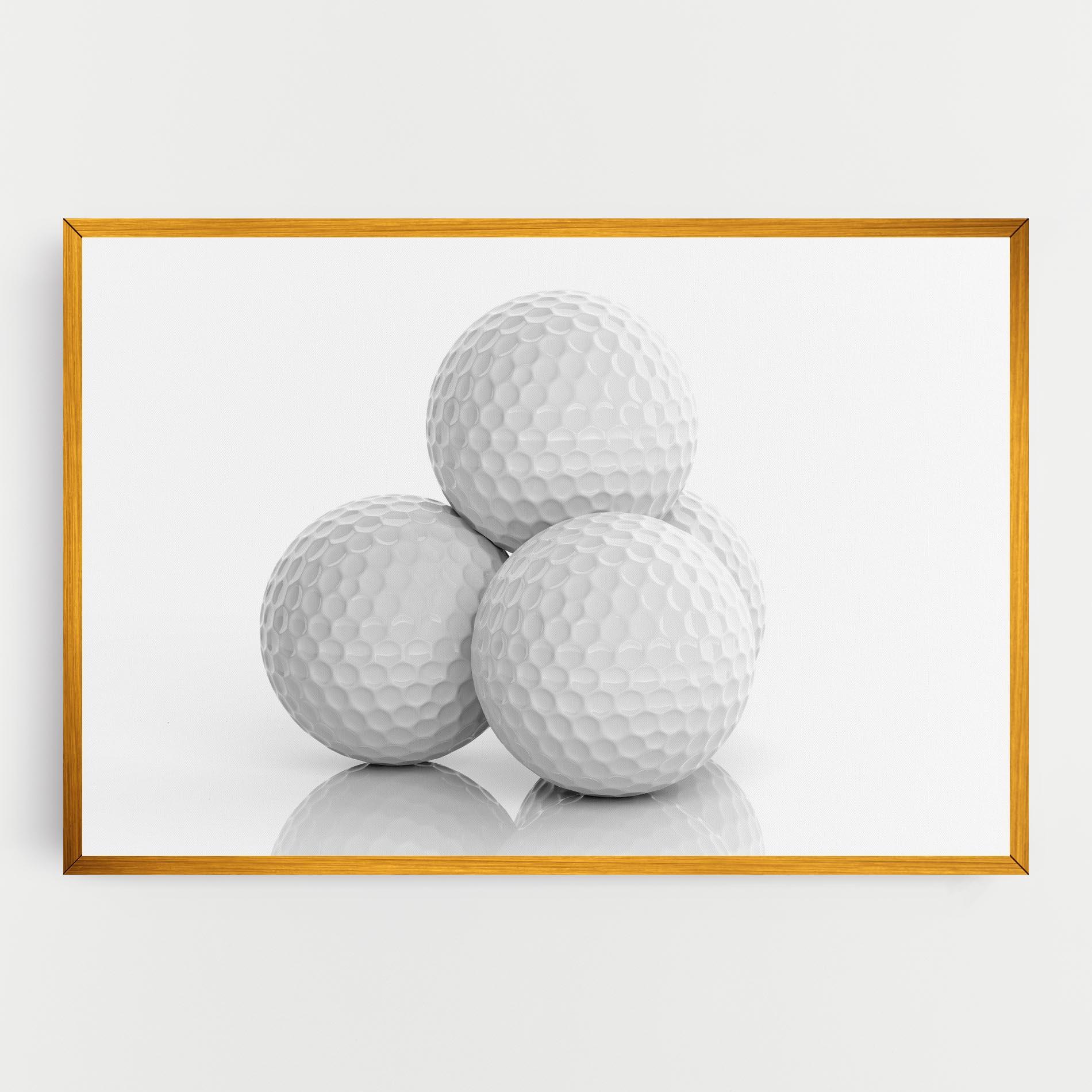 Vászonkép 3d Golf Balls mockup 0