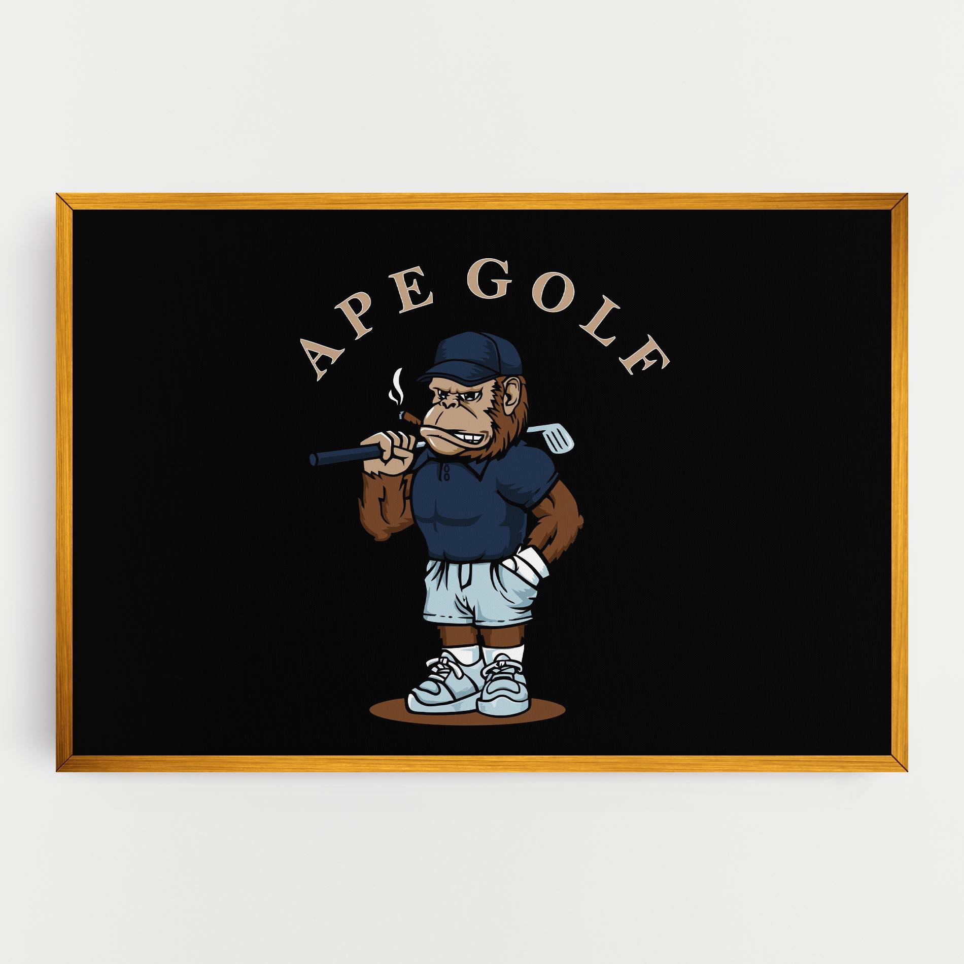 Vászonkép Ape Golf mockup 0