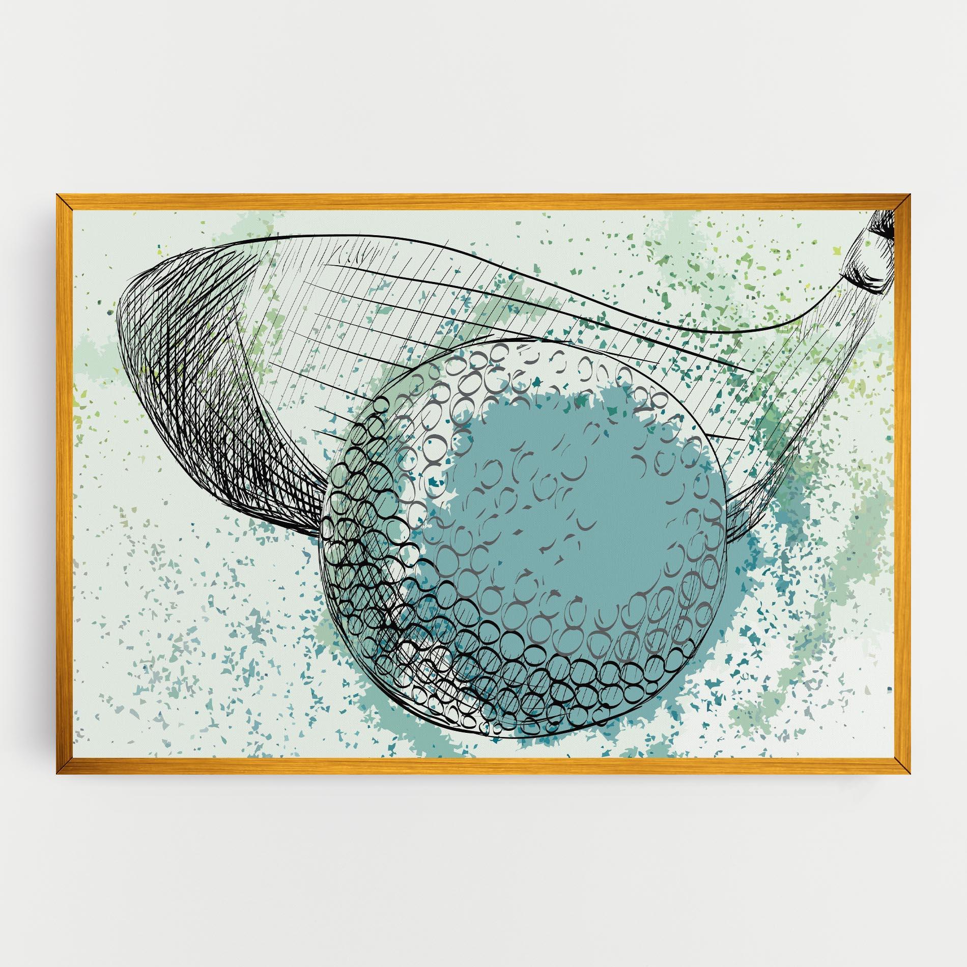 Vászonkép Blue Golf mockup 0