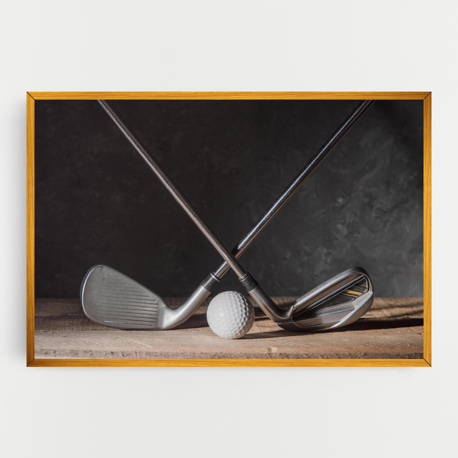 Vászonkép Golf Club Ball mockup 0