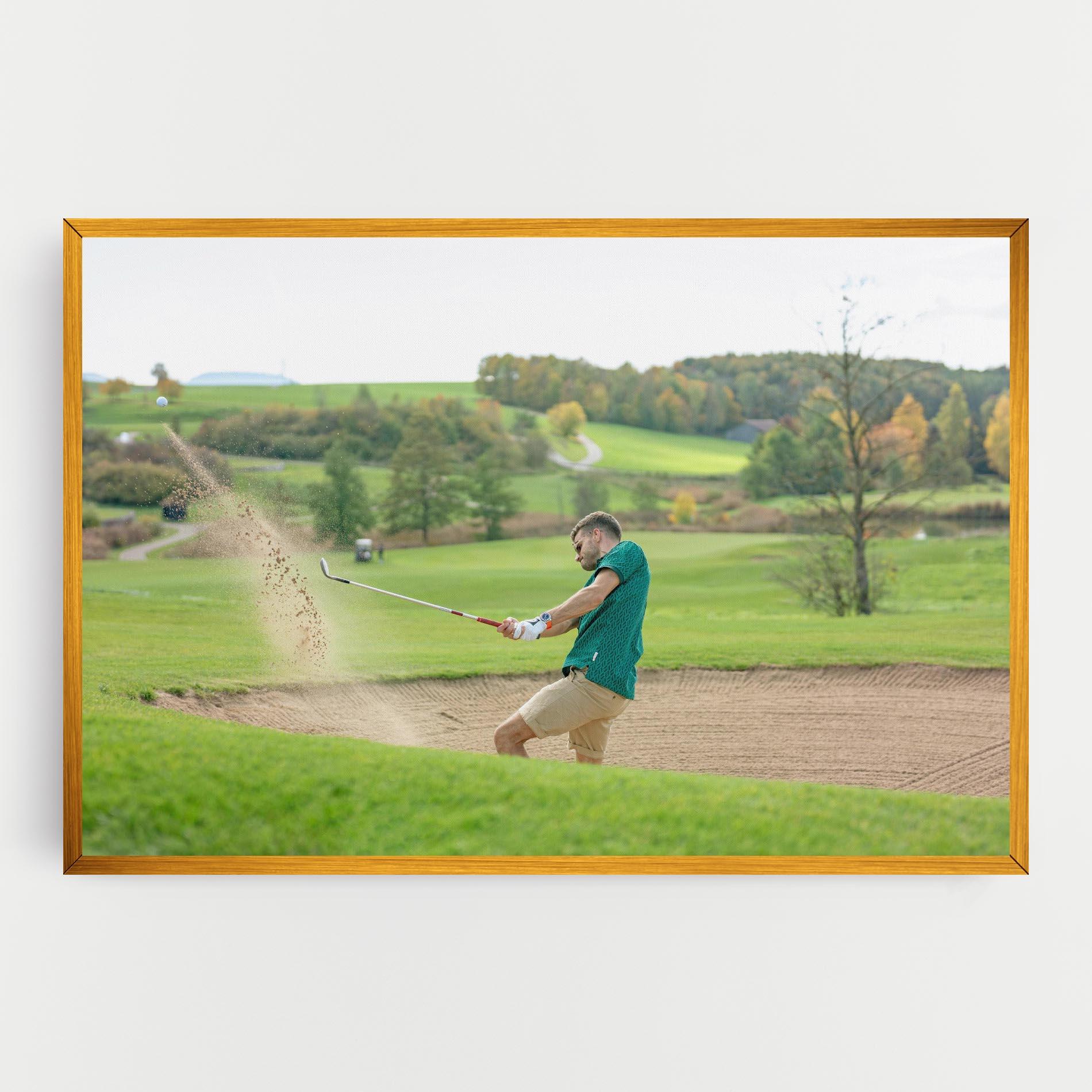 Vászonkép Green Tshirt Golf Player mockup 0