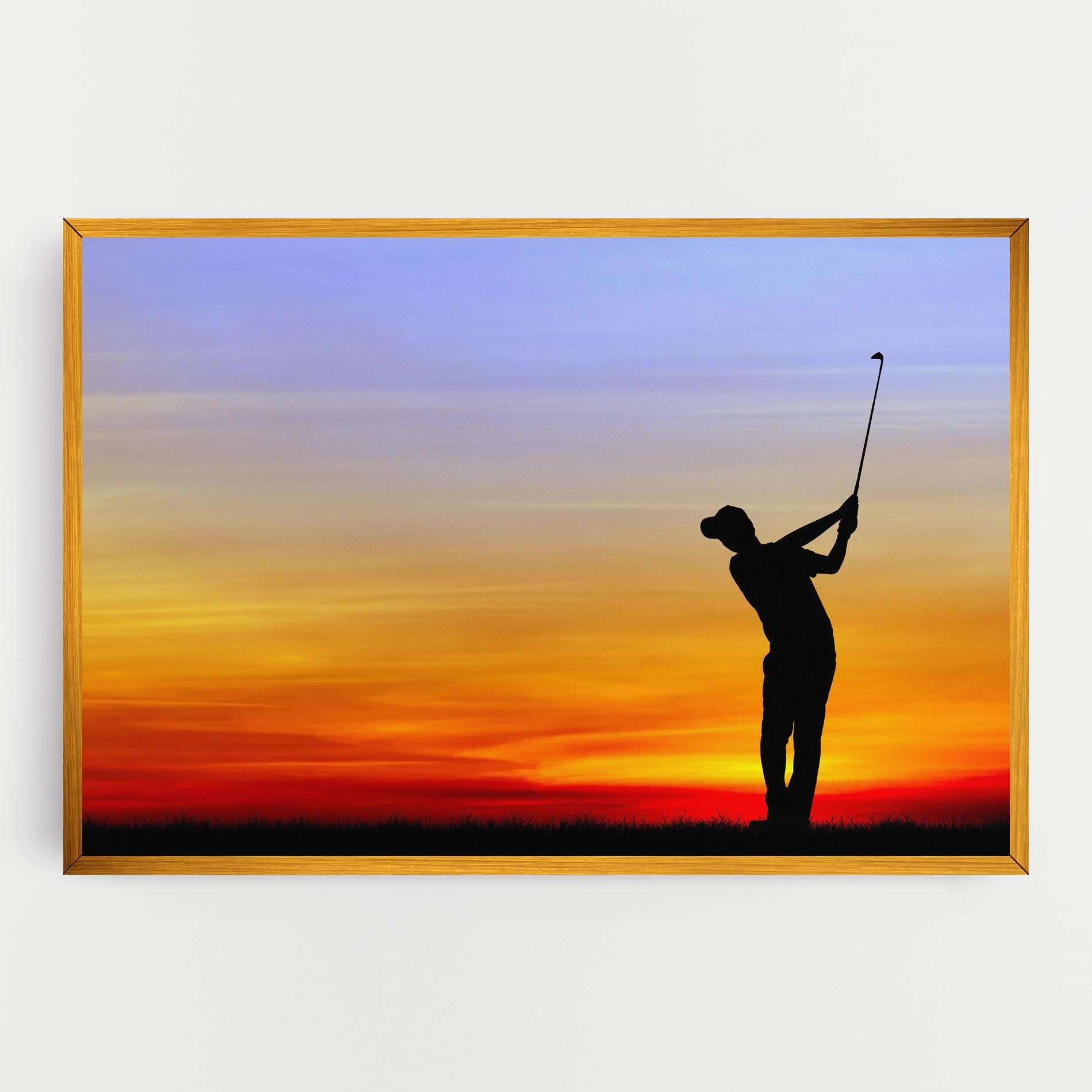 Playing Golf Sunrise mockup 0