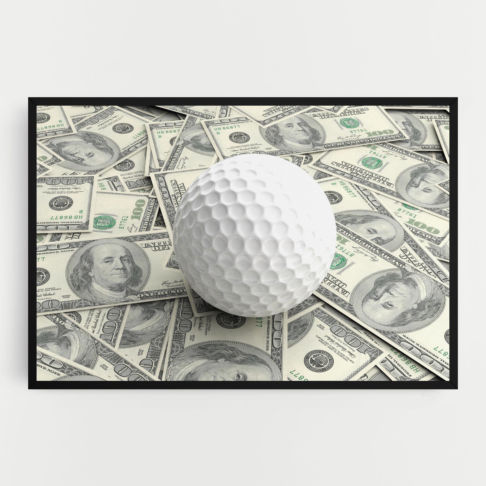 Vászonkép 3d Golf Ball mockup 0