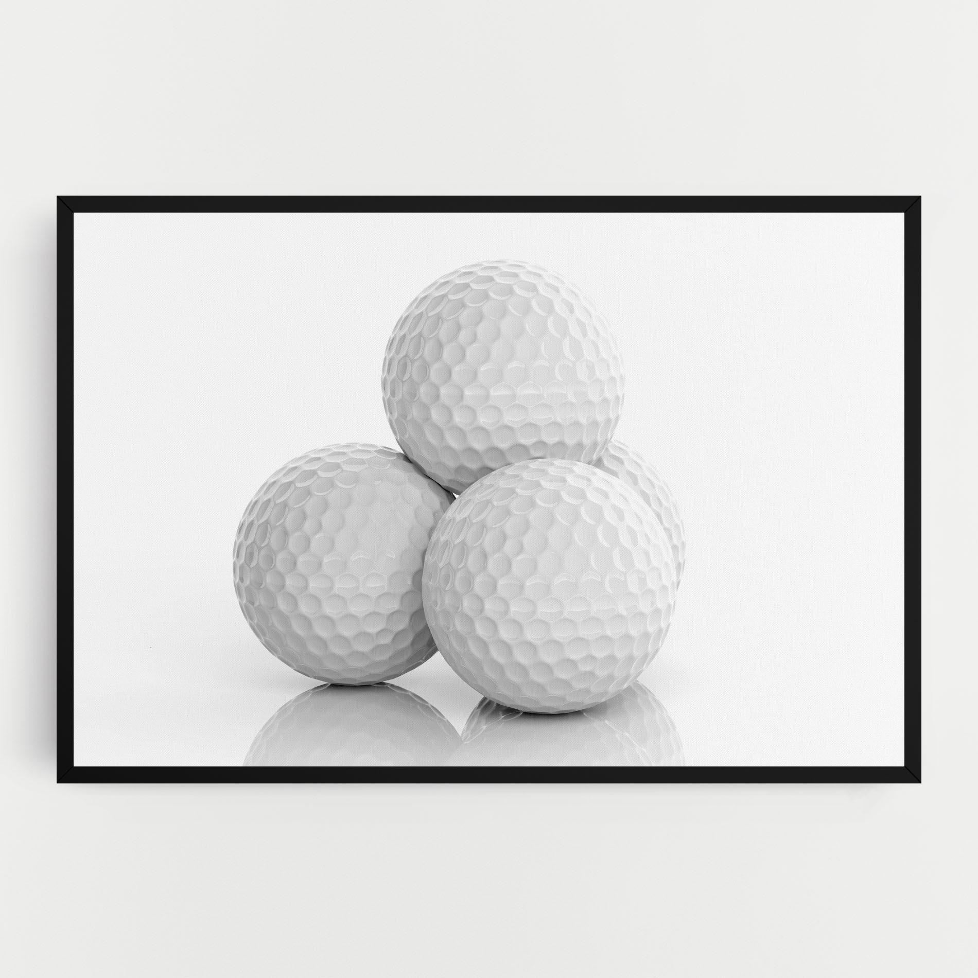 Vászonkép 3d Golf Balls mockup 0