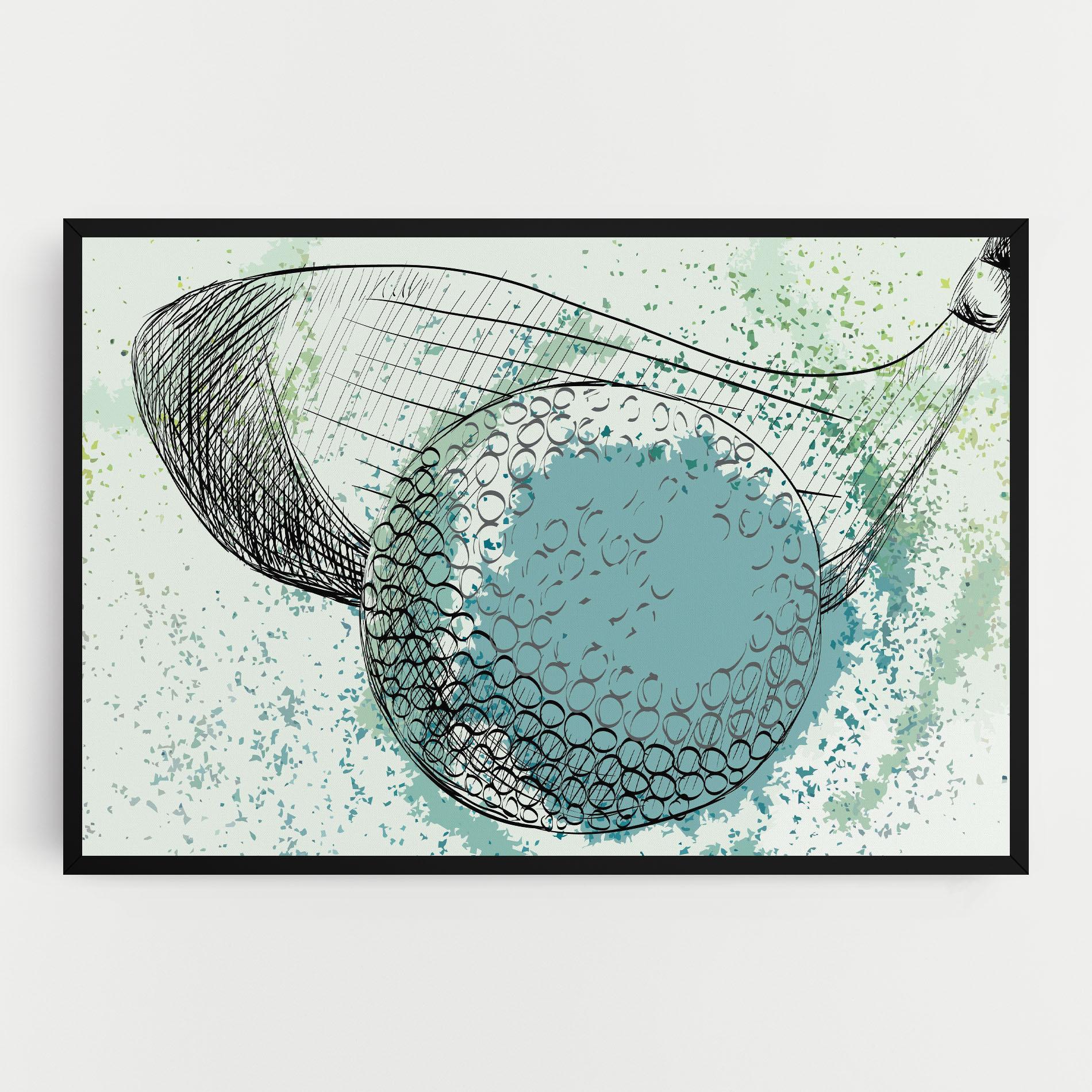 Vászonkép Blue Golf mockup 0